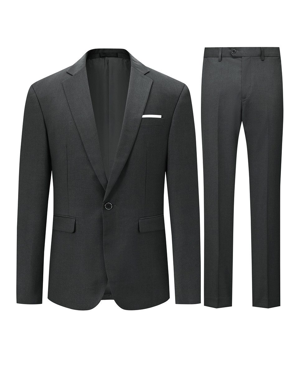 Allthemen Anzug (2 tlg) Slim Fit Ein Knopf Herrenanzug im eleganten Look günstig online kaufen