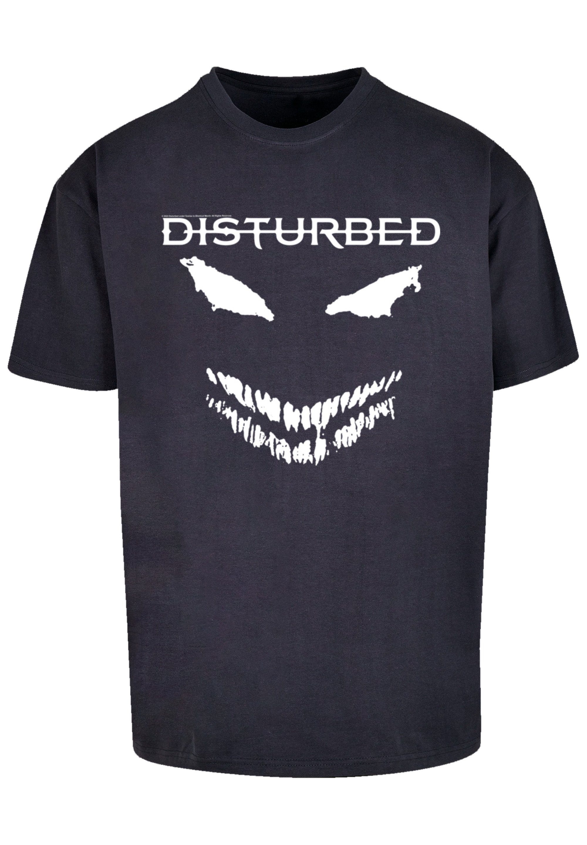 Band Disturbed Rock-Musik, Qualität, T-Shirt Scary Metal Premium Candle Face F4NT4STIC navy Heavy