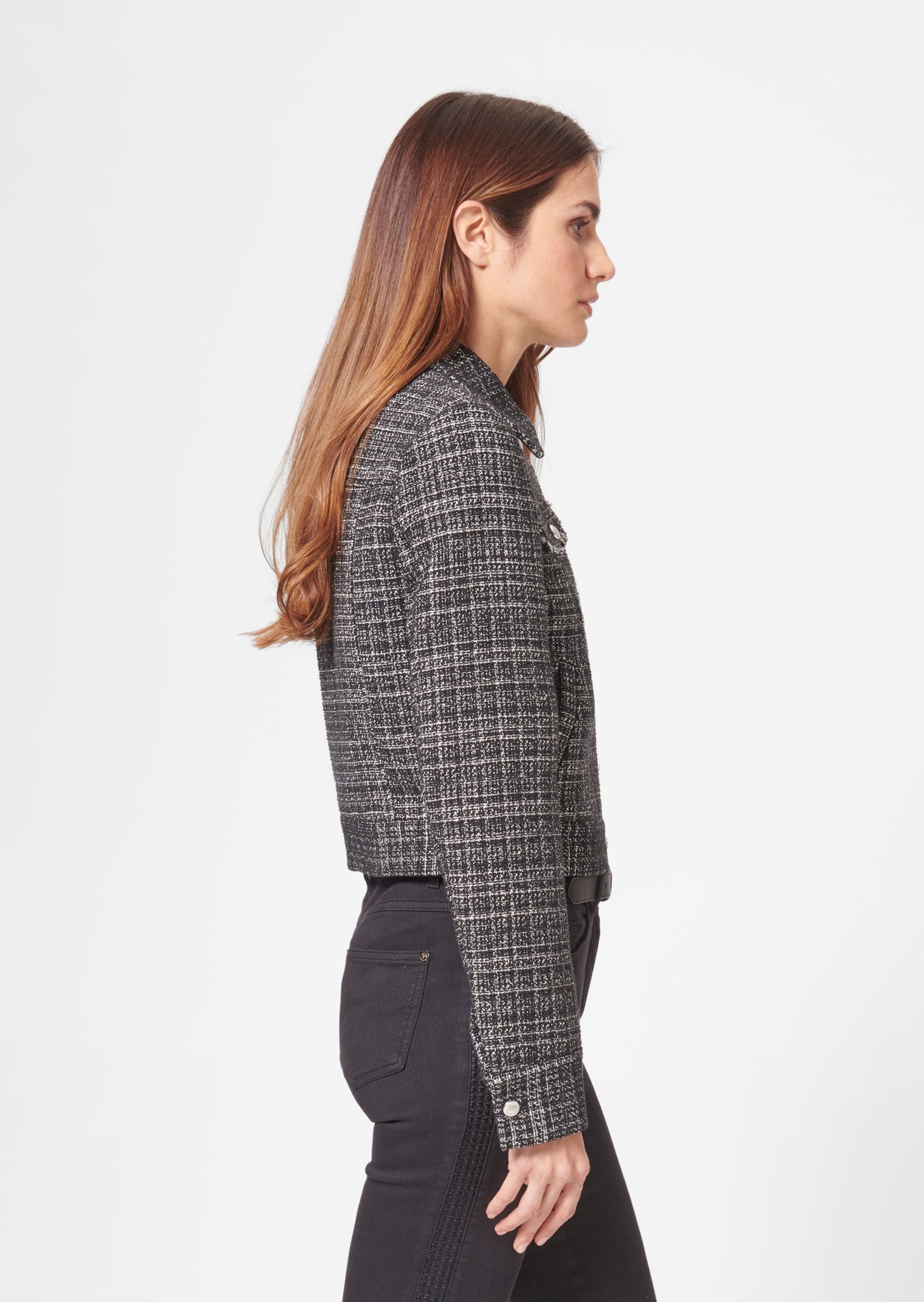 MADELEINE Outdoorjacke Kurze Tweedjacke