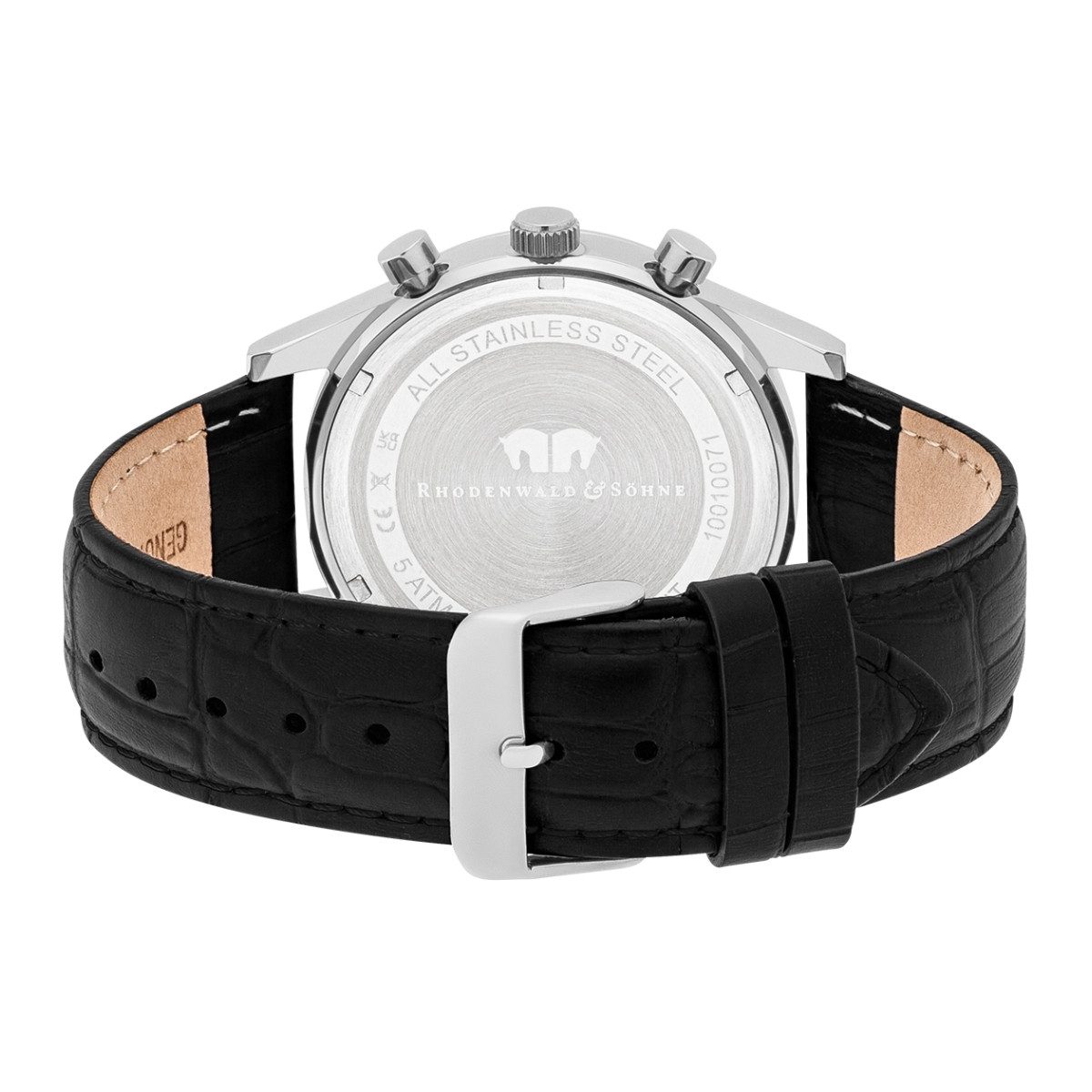 Rhodenwald & Söhne Chronograph Goodwill silber/schwarz Goodwill, aus Edelstahl