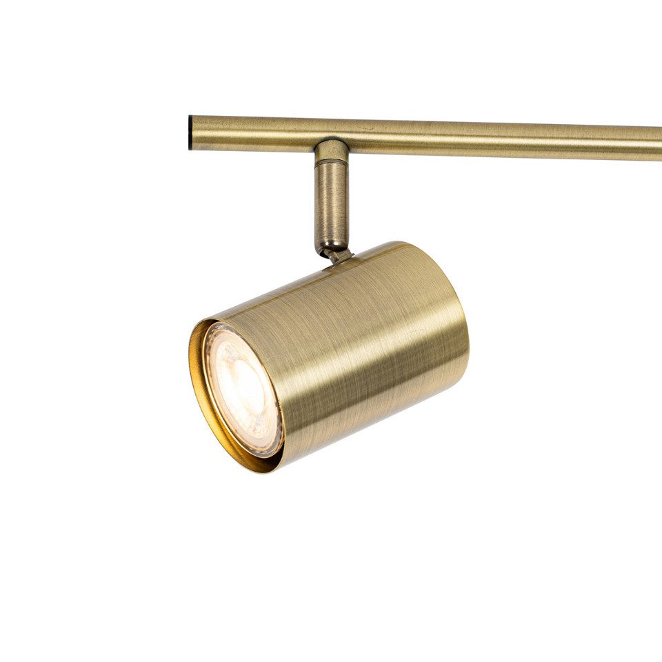 Qazqa LED Aufbaustrahler Jeana, ohne Leuchtmittel, GU10, Bronze, Modern, St günstig online kaufen