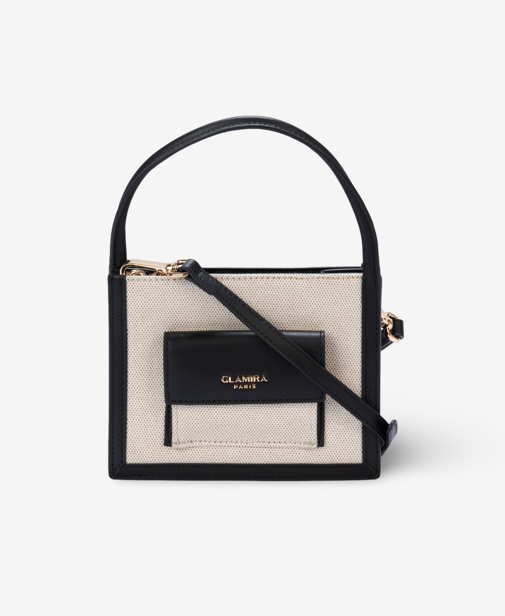 GLAMIRA Handtasche PetiteGlam Weiße Henkeltasche (1-tlg), echt Leder