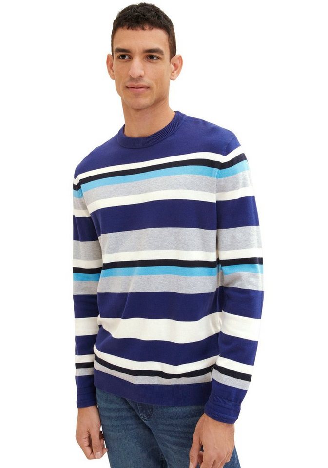 TOM TAILOR Strickpullover, Strickpullover mit Streifenmuster von TOM TAILOR