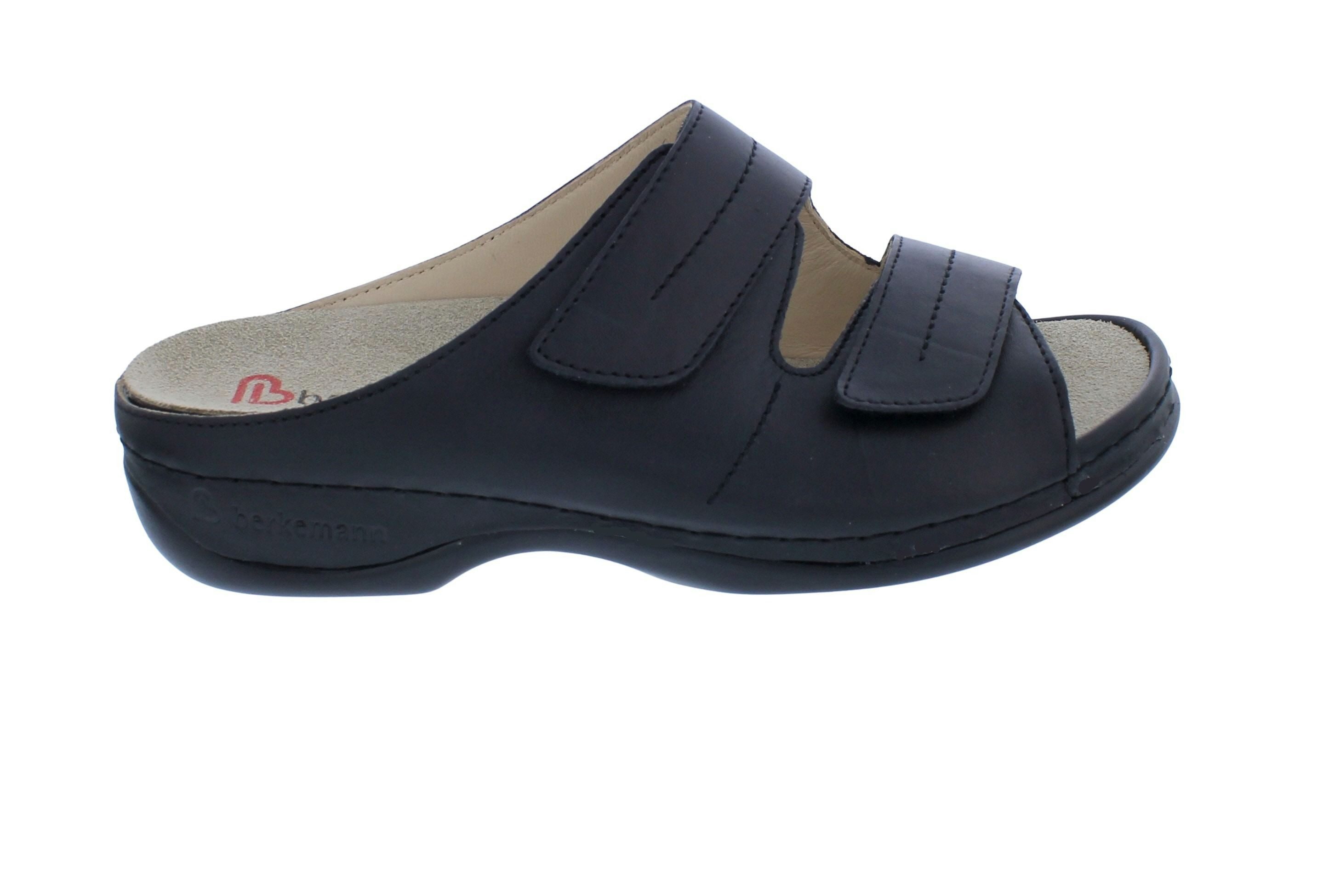 Berkemann Pantolette Daria 1002-938, Glattleder, Schwarz, Weite E-H Pantolette