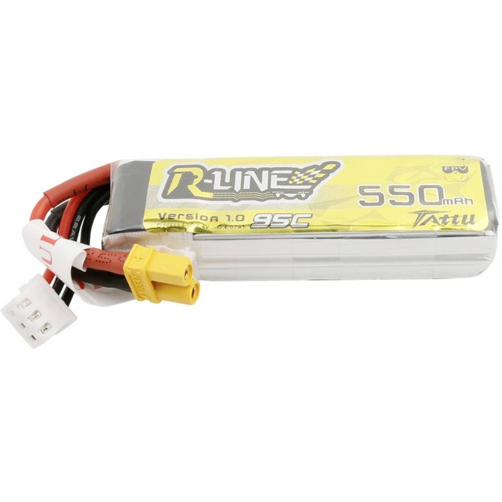 Tattu R-Line 550mAh 7.4V 2S1P 95C Lipo Battery TAA5502S95XT3 Akku