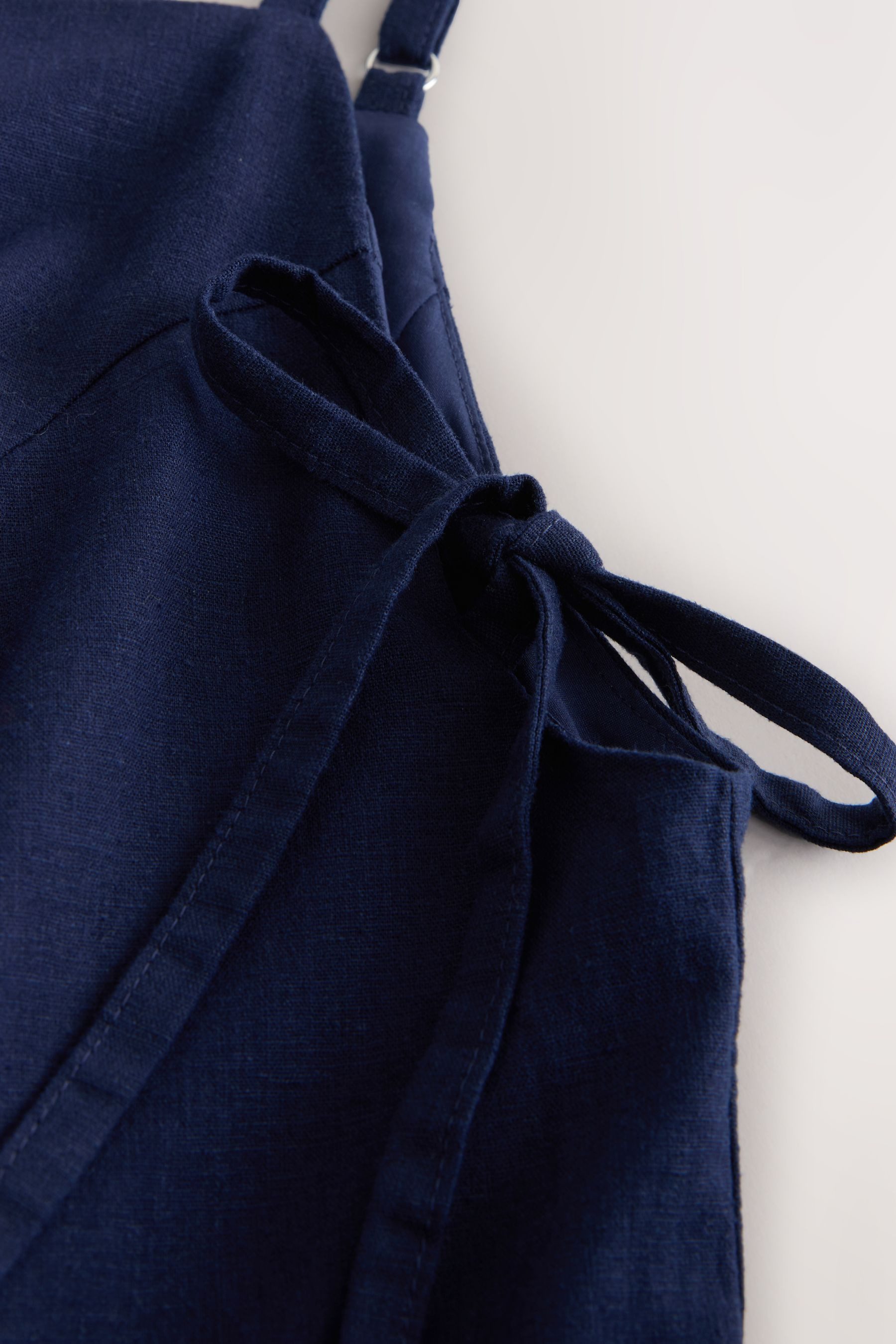 Next Sommerkleid Sommer-Minikleid mit Carré-Ausschnitt und Trägern (1-tlg)