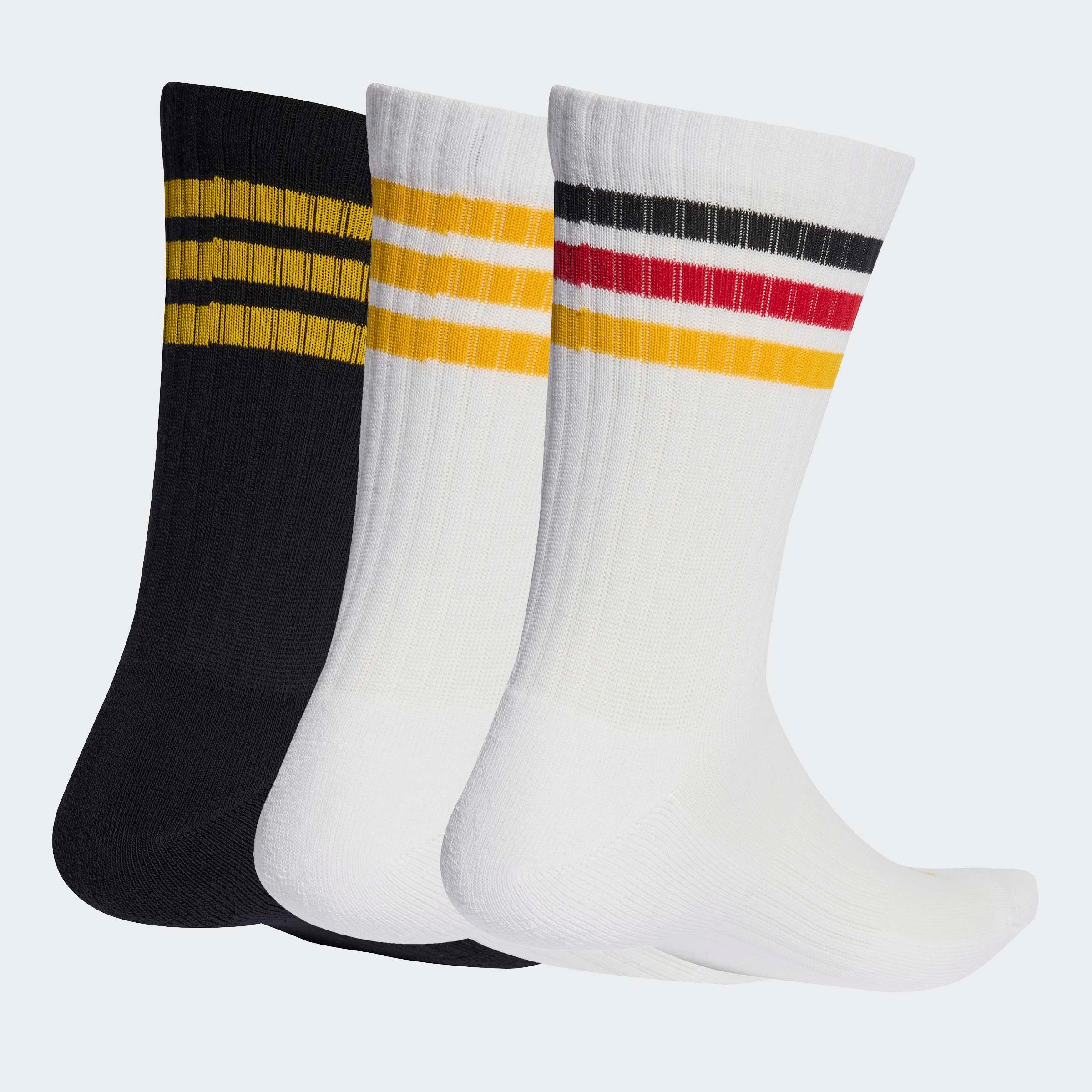 adidas Performance Funktionssocken 3-STREIFEN, KNÖCHELLANG, MIT POLSTERUNG, 3ER-PACK (3-Paar) für sportive Aktivitäten und Fitness, 3er-Pack, neutraler Schnitt