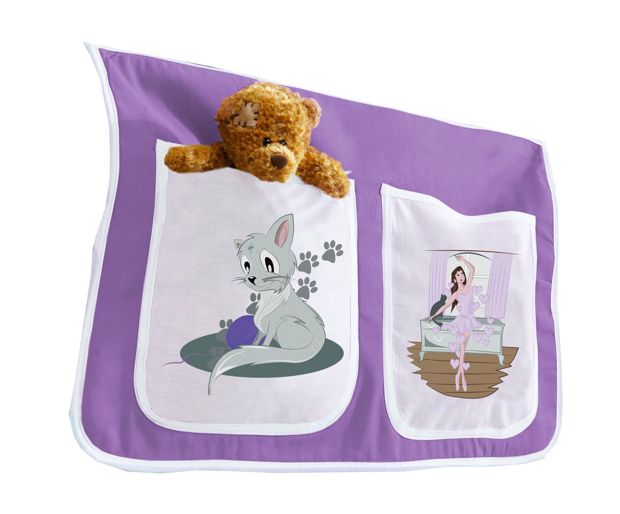 Ticaa Betttasche Kinder Bett-Tasche für Hochbett und Etagenbett