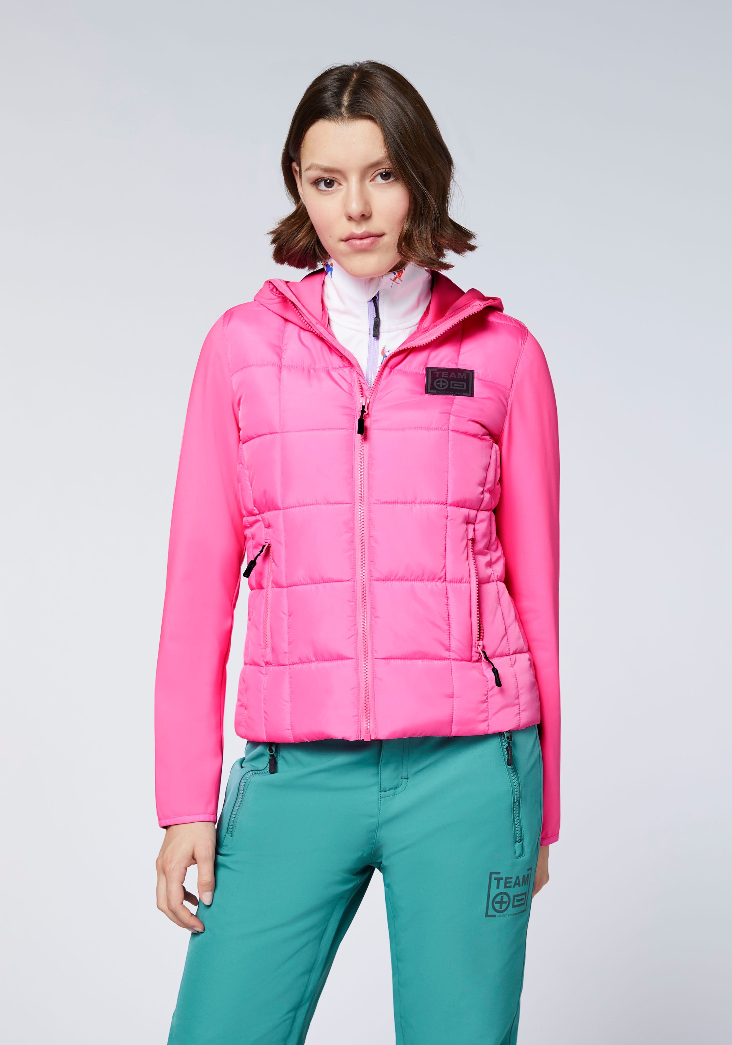Chiemsee Outdoorjacke - Materialmix aus Canvas & Technical Fleece