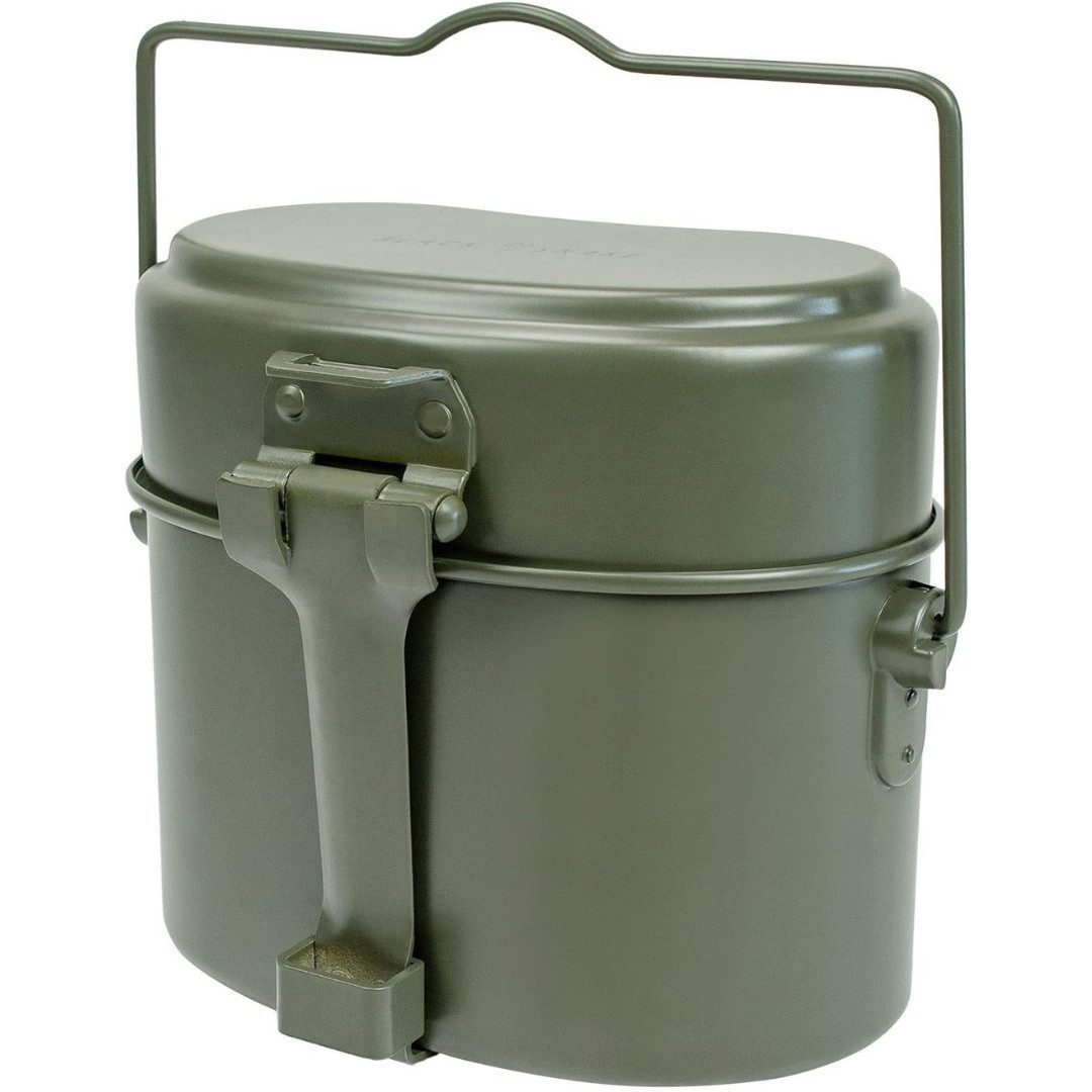 Black Snake Geschirr-Set Camping-Kochgeschirr - Camping Geschirr (3-tlg), Aluminium, Original Bundeswehr Outdoor-Kochset nach TL!