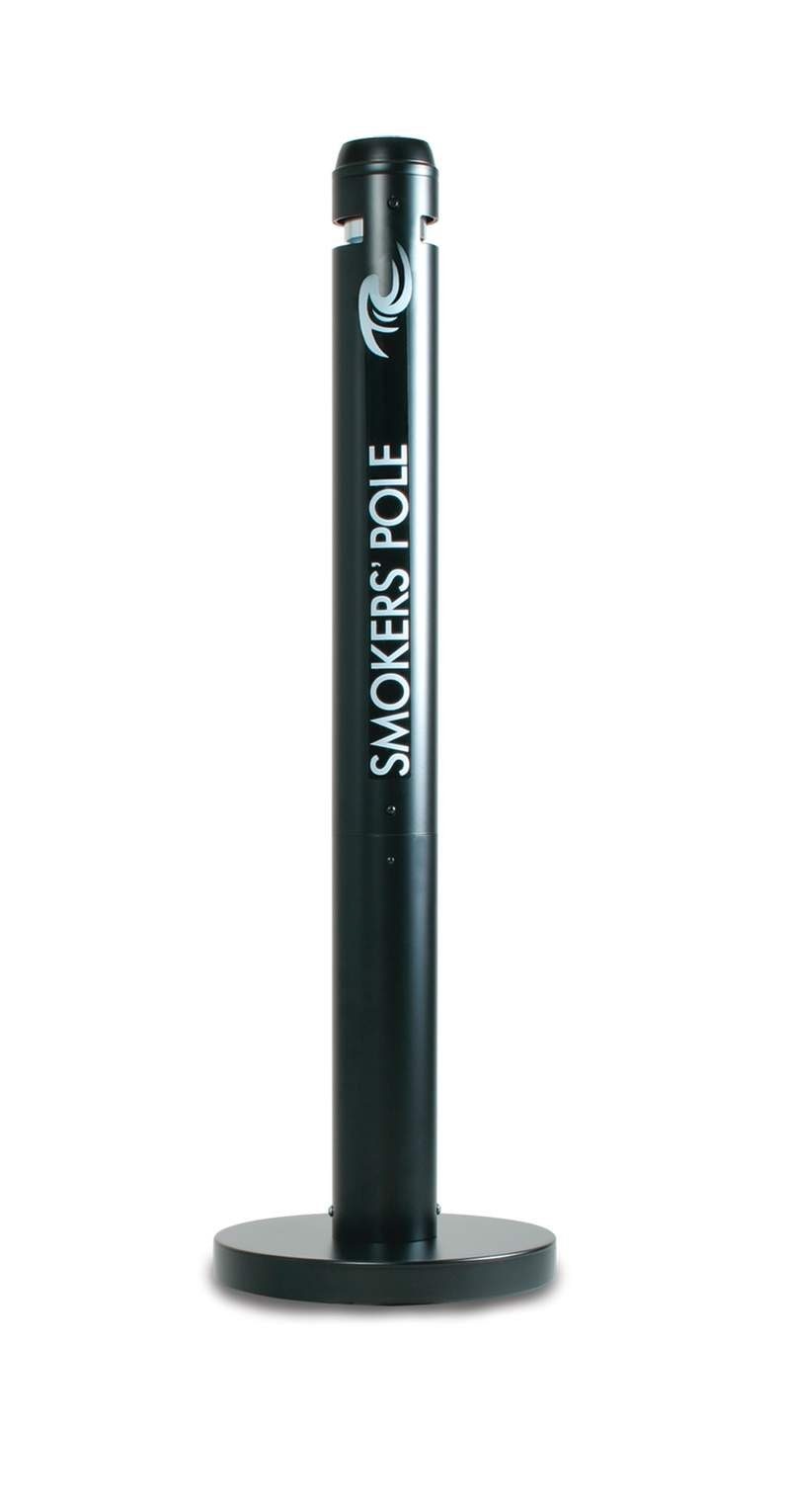 Rubbermaid Mülleimer Rubbermaid Smokers’ Pole schwarz