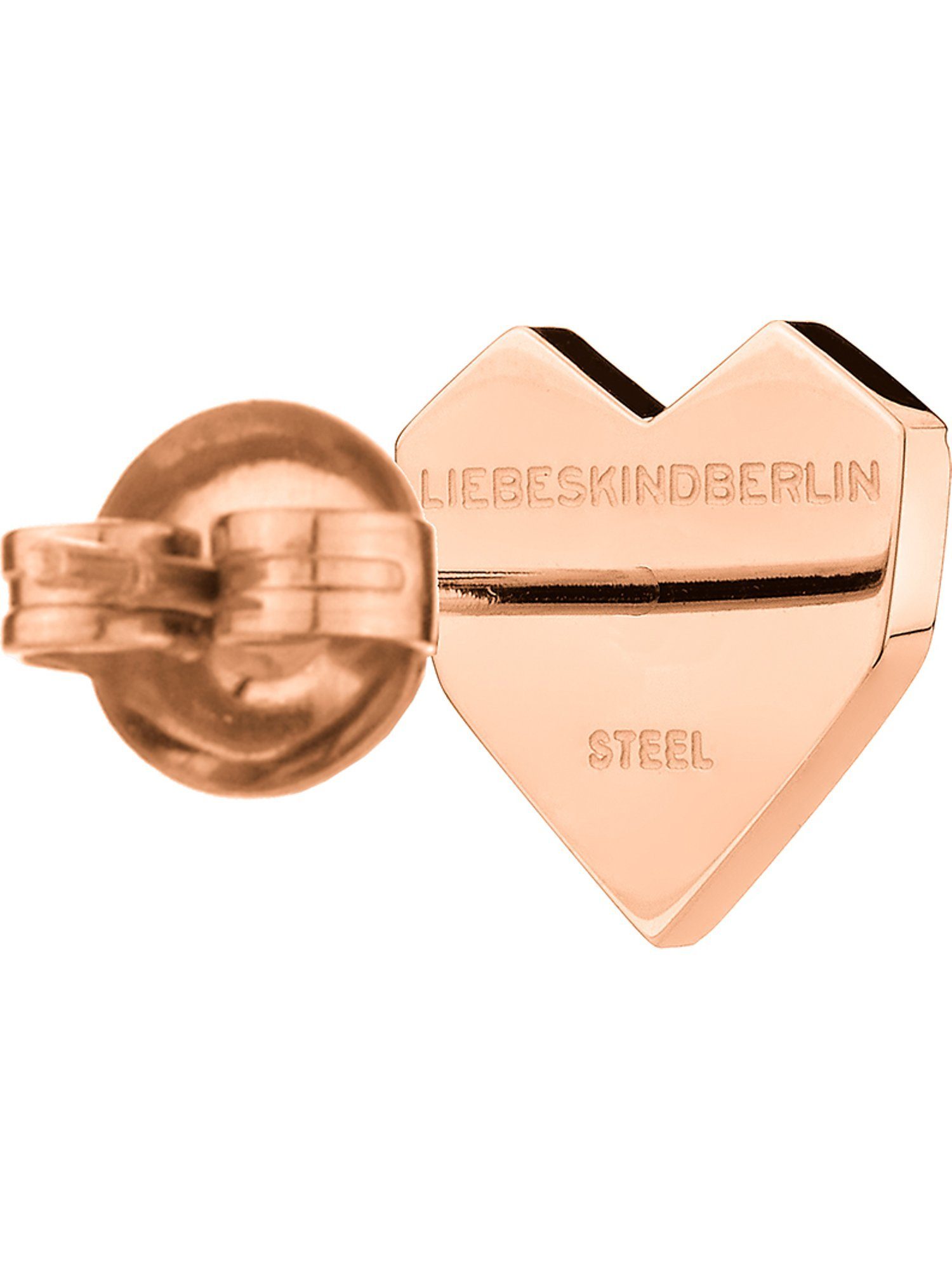 Liebeskind Berlin Paar Ohrstecker Liebeskind Damen-Ohrstecker Edelstahl Herz – Bild 4 von 5