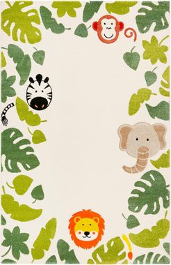 Kinderteppich E-Safari, Esprit, rechteckig, Höhe: 13 mm, Motiv Dschungel Tiere
