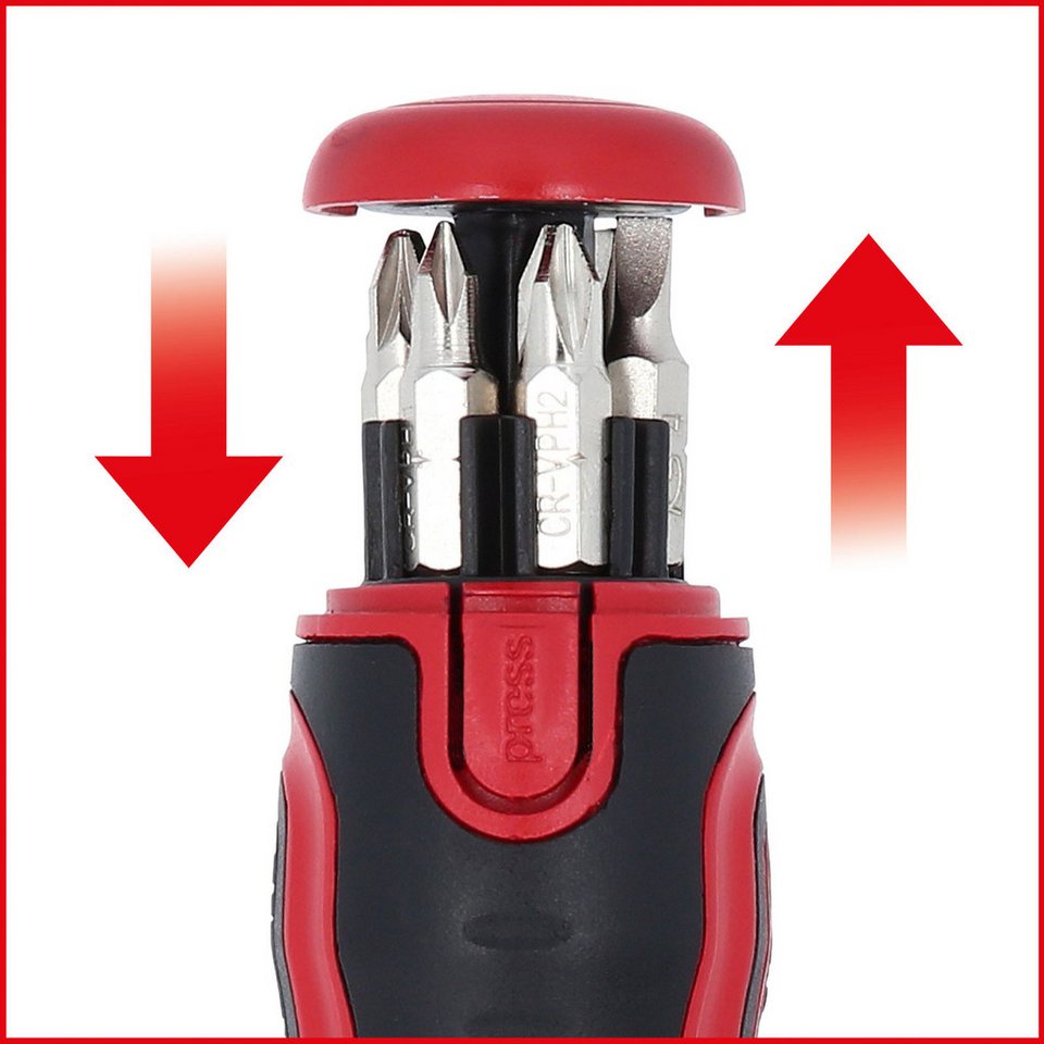 Thumbnail - KS Tools Schraubendreher KS TOOLS 1/4" 6 in 1 Mini-Ratschen-Schraubendreher - 159.202...