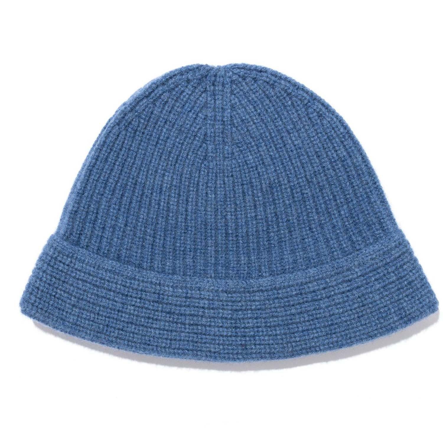 Mütze Beanie Strickmütze Blau Reine Warme (1-St) Strickmütze Wintermode MAGICSHE Wolle