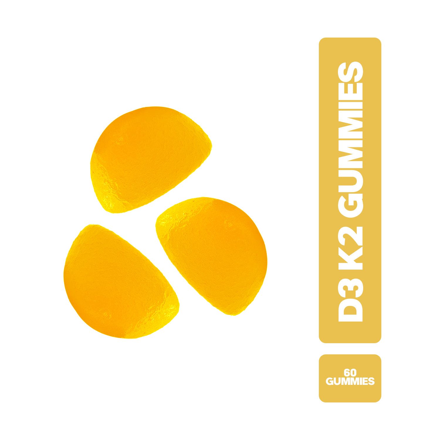 VİTA CEEL Vitamin D3 K2 Gummies - Orangengeschmack, 60 Stück zum Kauen Gummıes, 60 St., 240 g, Vitamin D3 und K2
