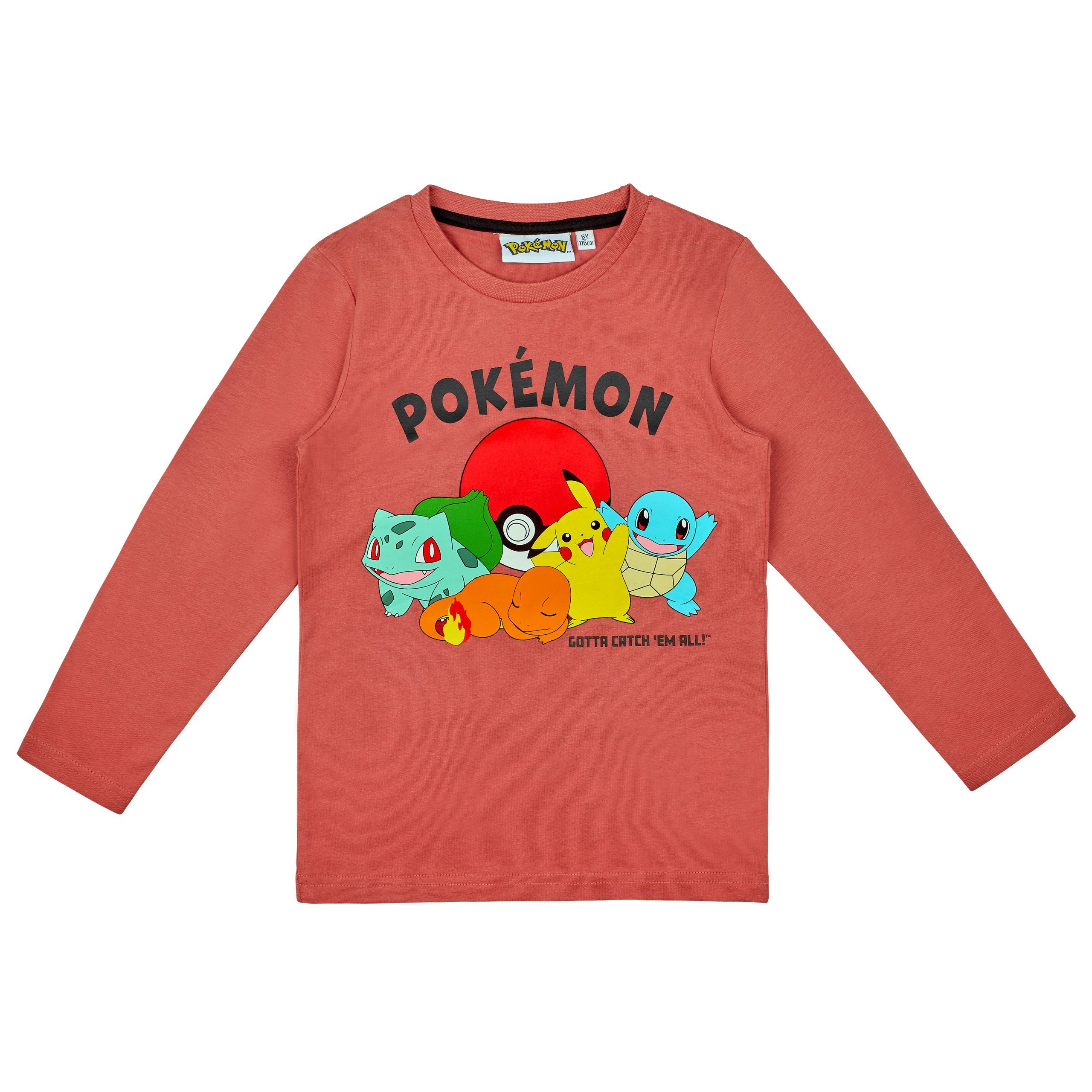 POKÉMON Langarmshirt Pokemon Langarmshirt in verschiedenen Designs