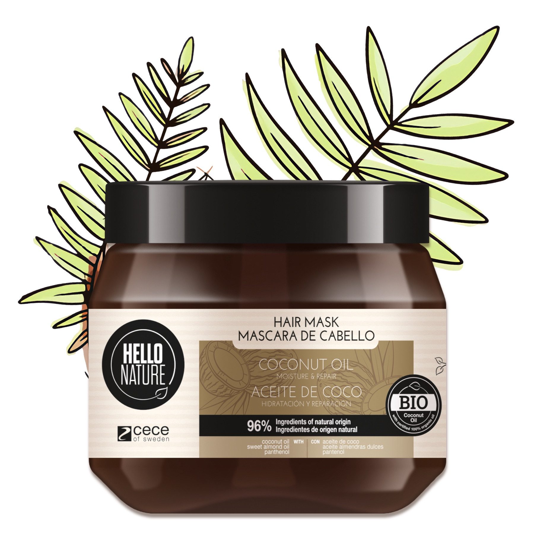 Hello Nature Haarmaske mit Kokosöl Haarkur Haar