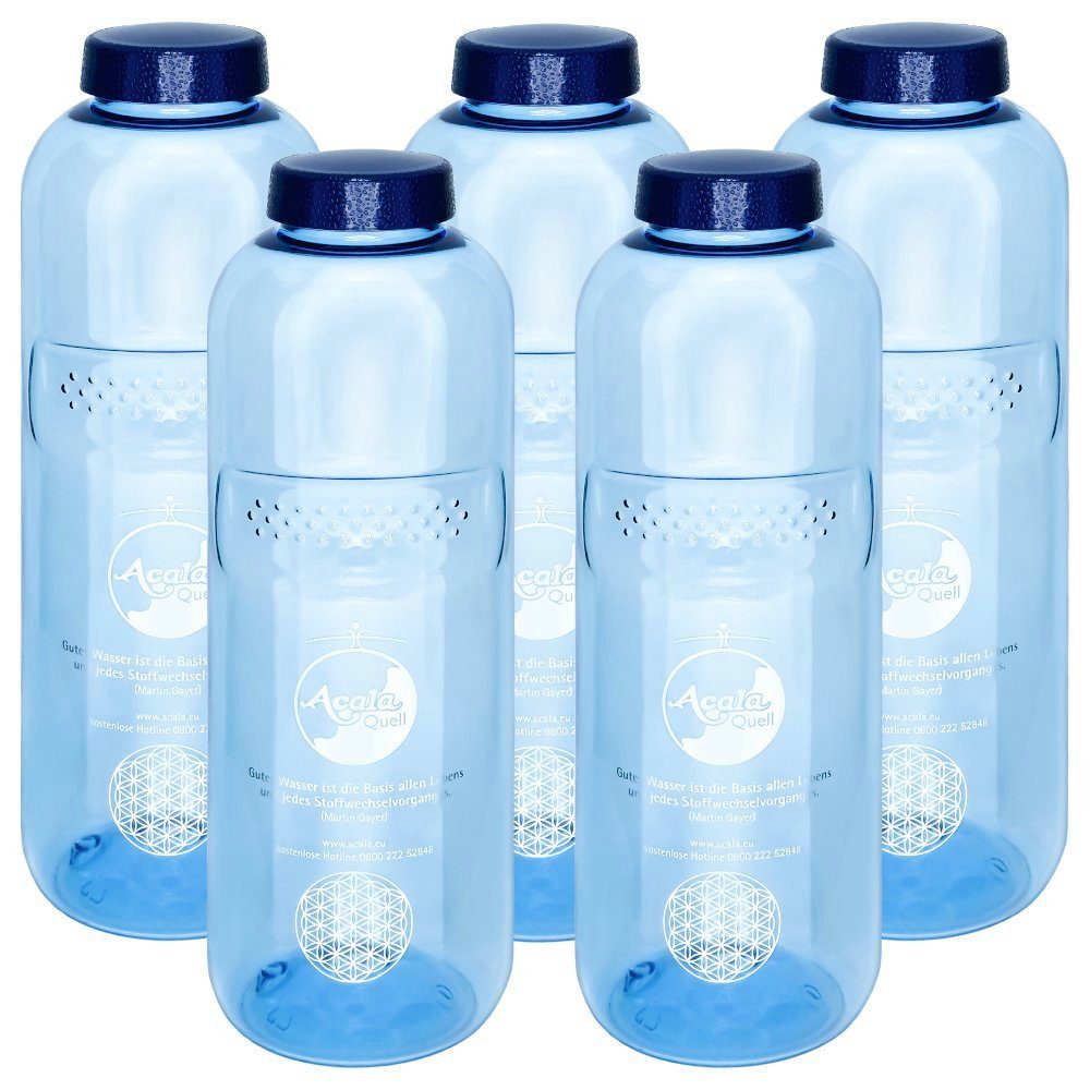 Spielzeug Kinder-Trinkflaschen AcalaQuell Trinkflasche Familien Set Tritan Trinkflasche Grip 1,0 Liter, Tritankunststoff