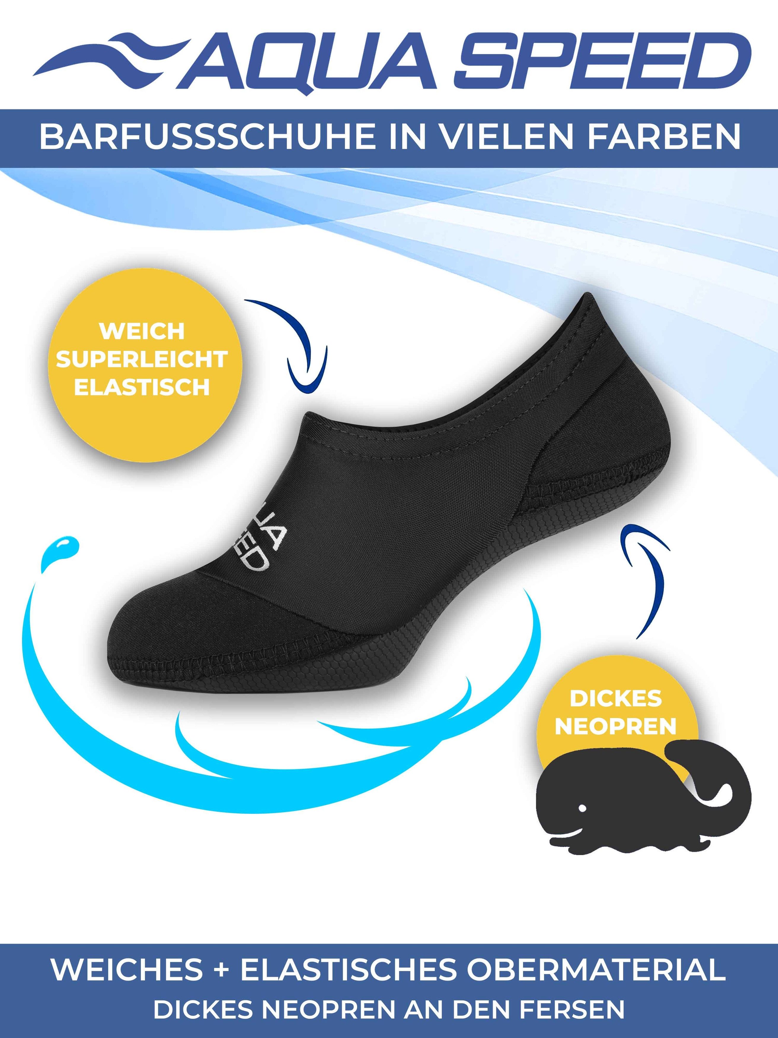 Aqua Speed Neopren-Badesocken Herren 42/43 – Ideal für Tauchen & Wassersport Wasserschuh (Aqua-Socken mit Grip – stabil & wasserfest, Neopren Wassersocken Schwimmaccessoires) Perfekter Halt & atmungsaktiv – für Pool & Meer
