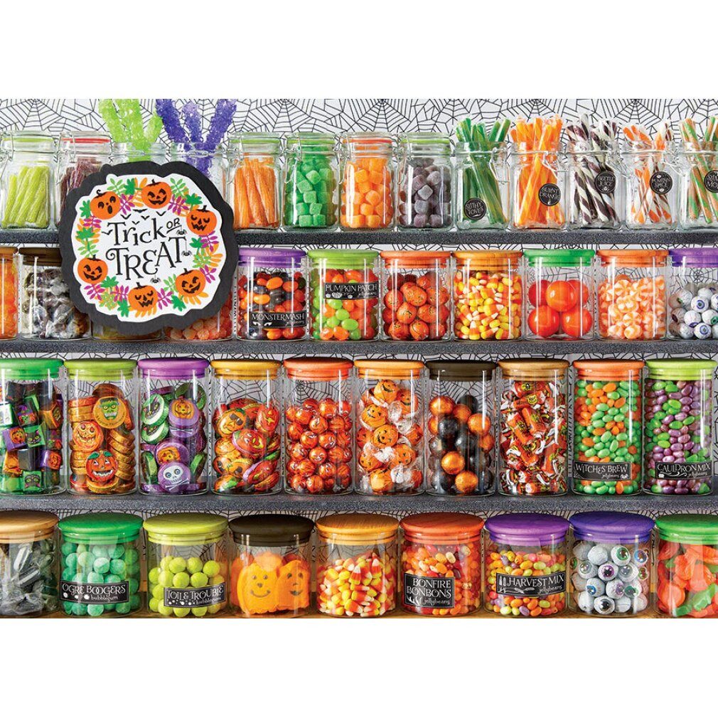 COBBLE HILL Puzzle Puzzle Halloween: Trick or Treat 1000 Teile, Puzzleteile