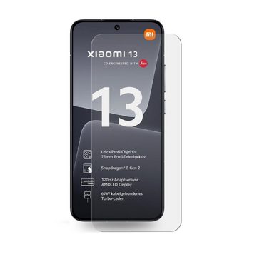 Protectorking Schutzfolie 4x Displayschutzfolie für Xiaomi 13 3D KLAR FULL COVER PREMIUM Display, (4-Stück), flexible Displayschutzfolie, PREMIUM QUALITÄT 3D-KLAR