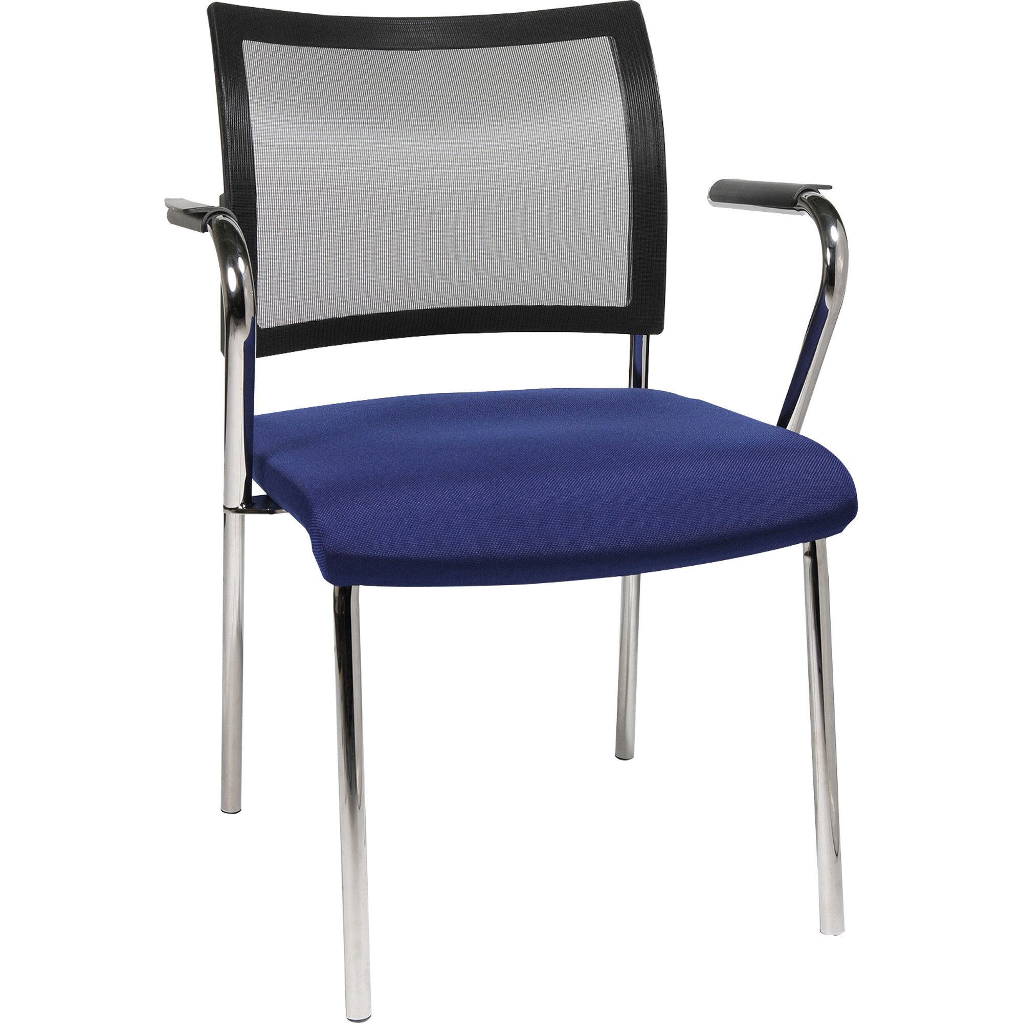 TOPSTAR Besucherstuhl Besucherstuhl Visit 10 NV29A G260 4Fuß mit Armlehnen blau