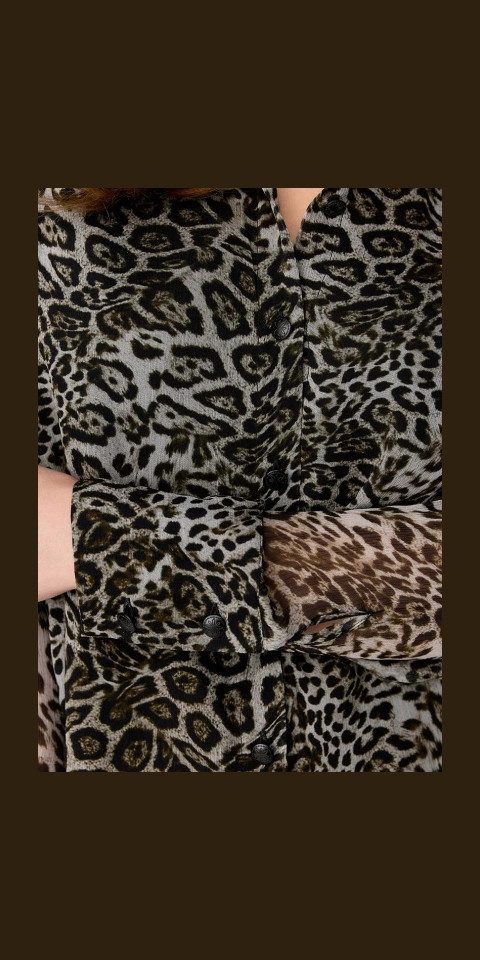 CATNOIR Hemdbluse Bluse CATNOIR leopard