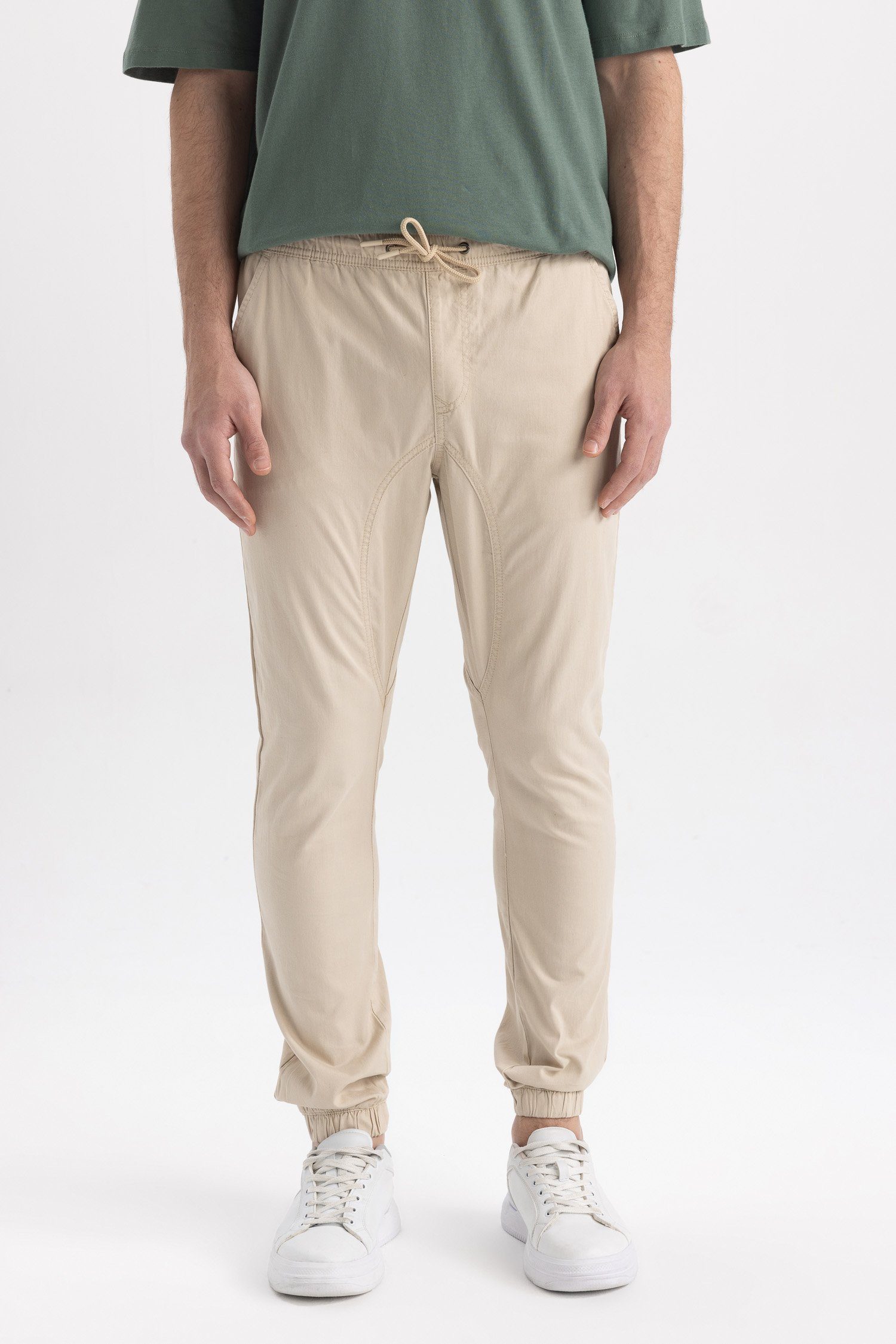 DeFacto Relaxhose Herren Relaxhose REGULAR JOGGER Sand