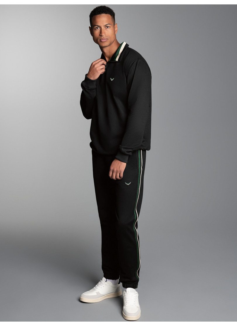 Trigema Freizeitanzug TRIGEMA Jogginganzug mit kontrastfarbigen Akzenten (1-tlg)