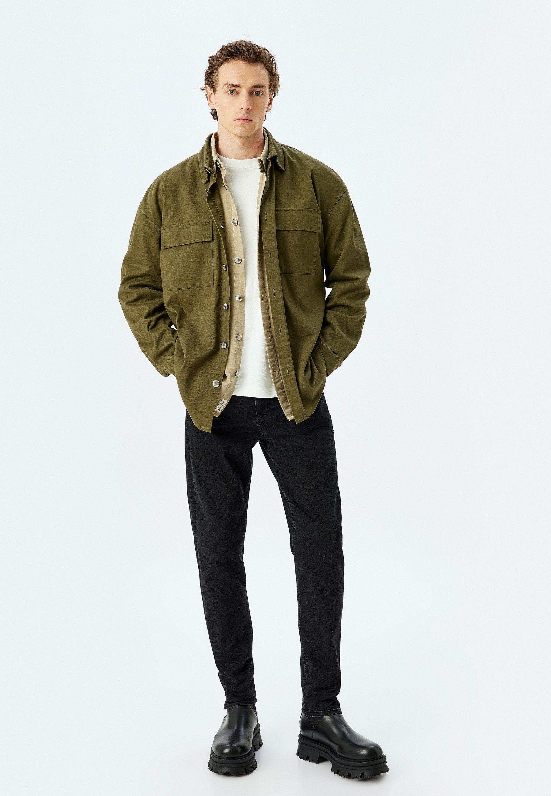 3/4-Jeans Denim Slim Slim-fit-Jeans