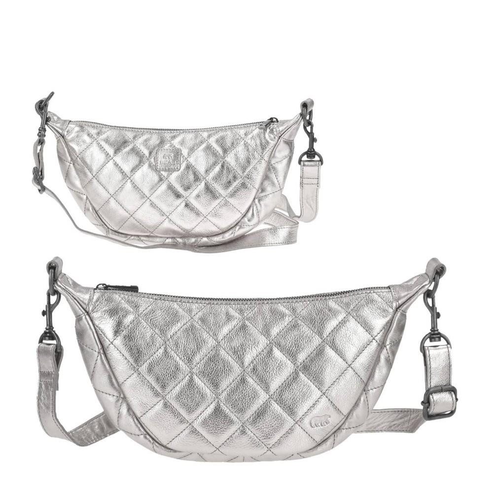 Bear Design Umhängetasche "Laura" Crossbody Bag Leder Damen, 33x17cm als lässige Crossover Tasche