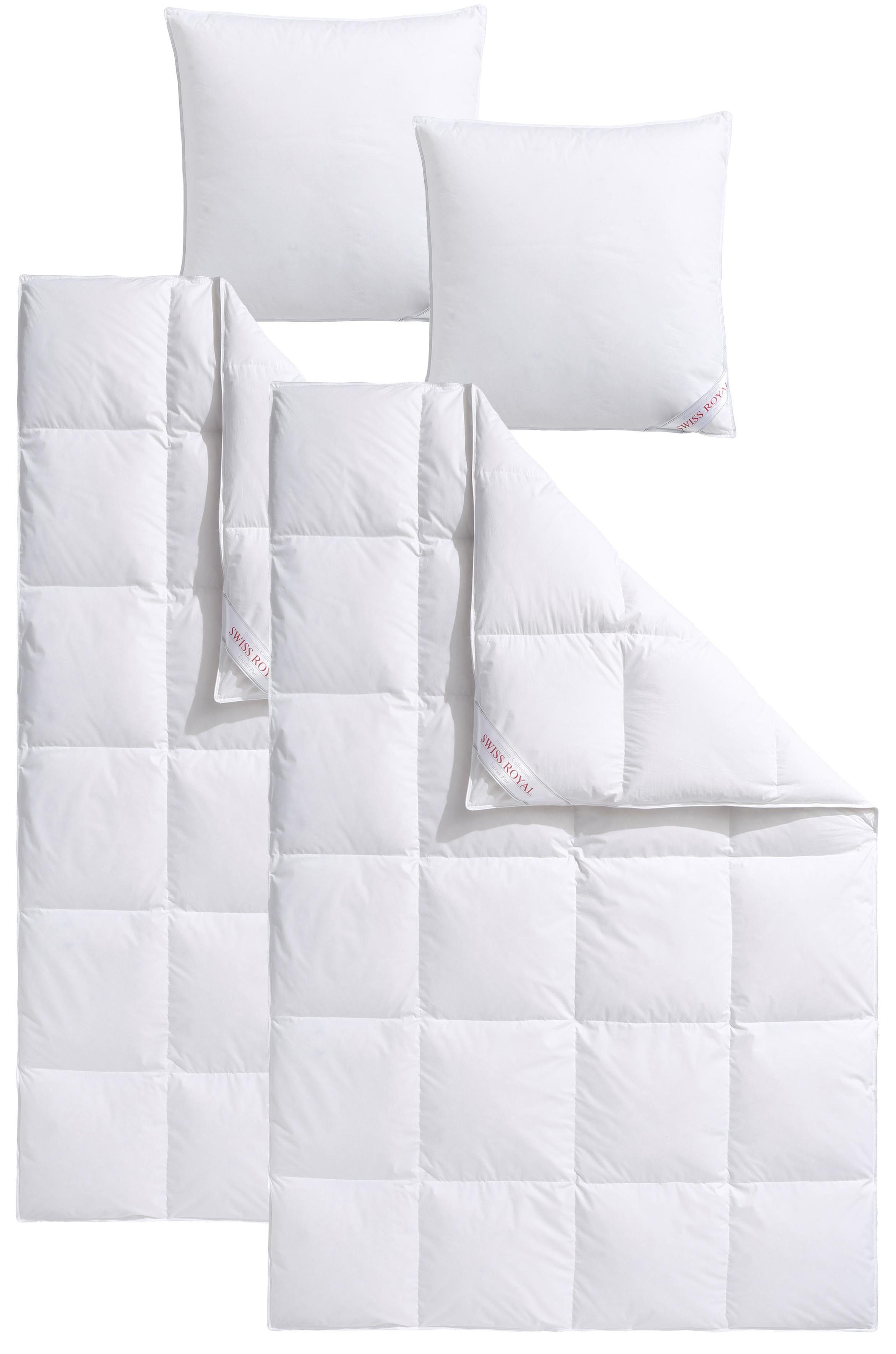 Haeussling Daunenbettdecke + Kopfkissen Swiss Royal, günstig online kaufen