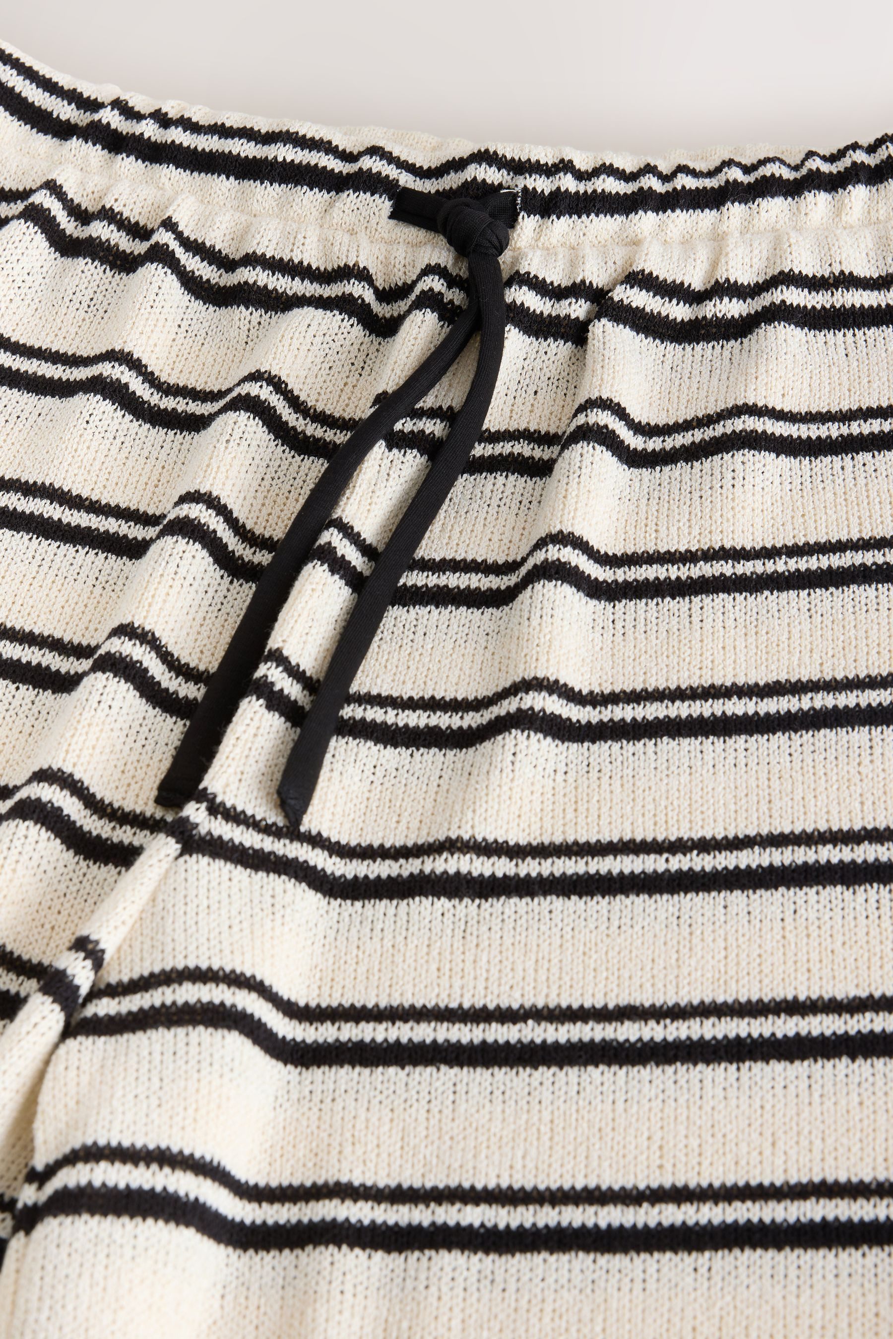 Next Palazzohose Hose mit weitem Bein im Strick-Look (1-tlg)