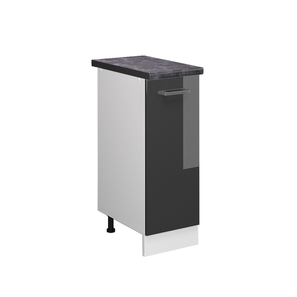 Vicco Apothekerschrank R-Line Anthrazit Hochglanz/Weiß 30 cm AP Anthrazit günstig online kaufen