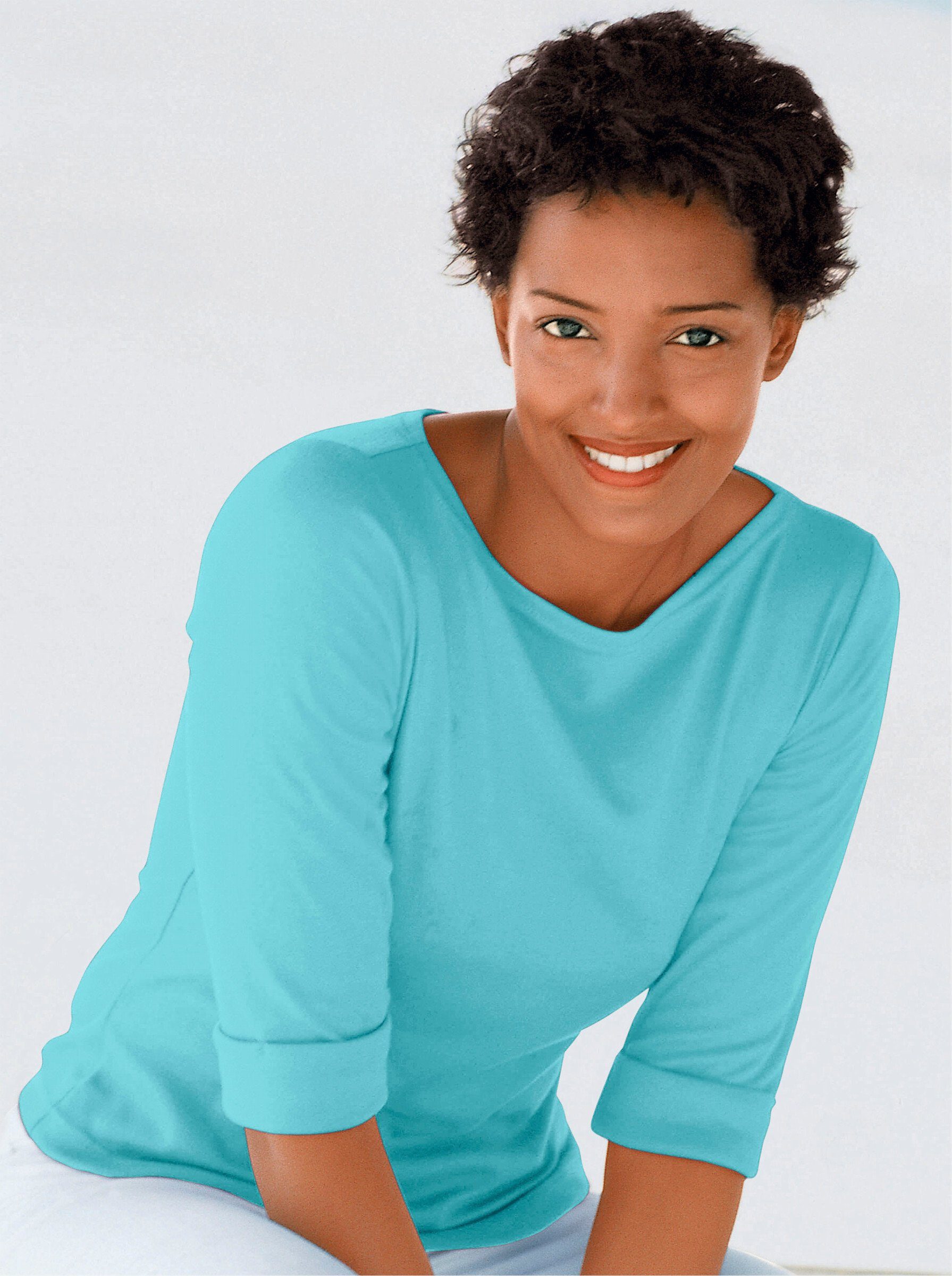 Sieh an! T-Shirt Rundhalsshirt . günstig online kaufen