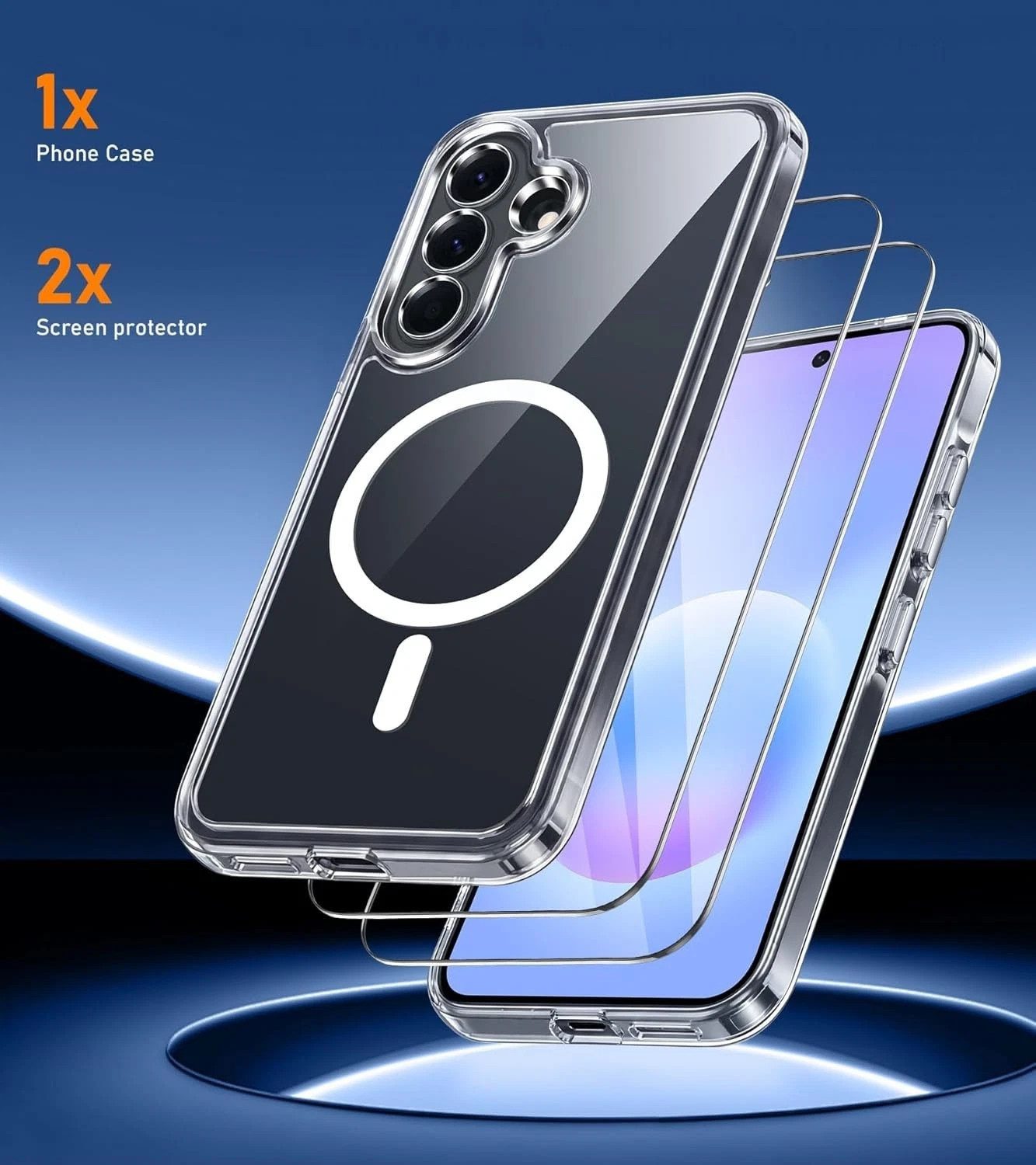 MSM Protech Handyhülle Hülle + 2X Schutzglas für Samsung Galaxy A57 5G Panzerfolie MagSafe 9H – Bild 2 von 5