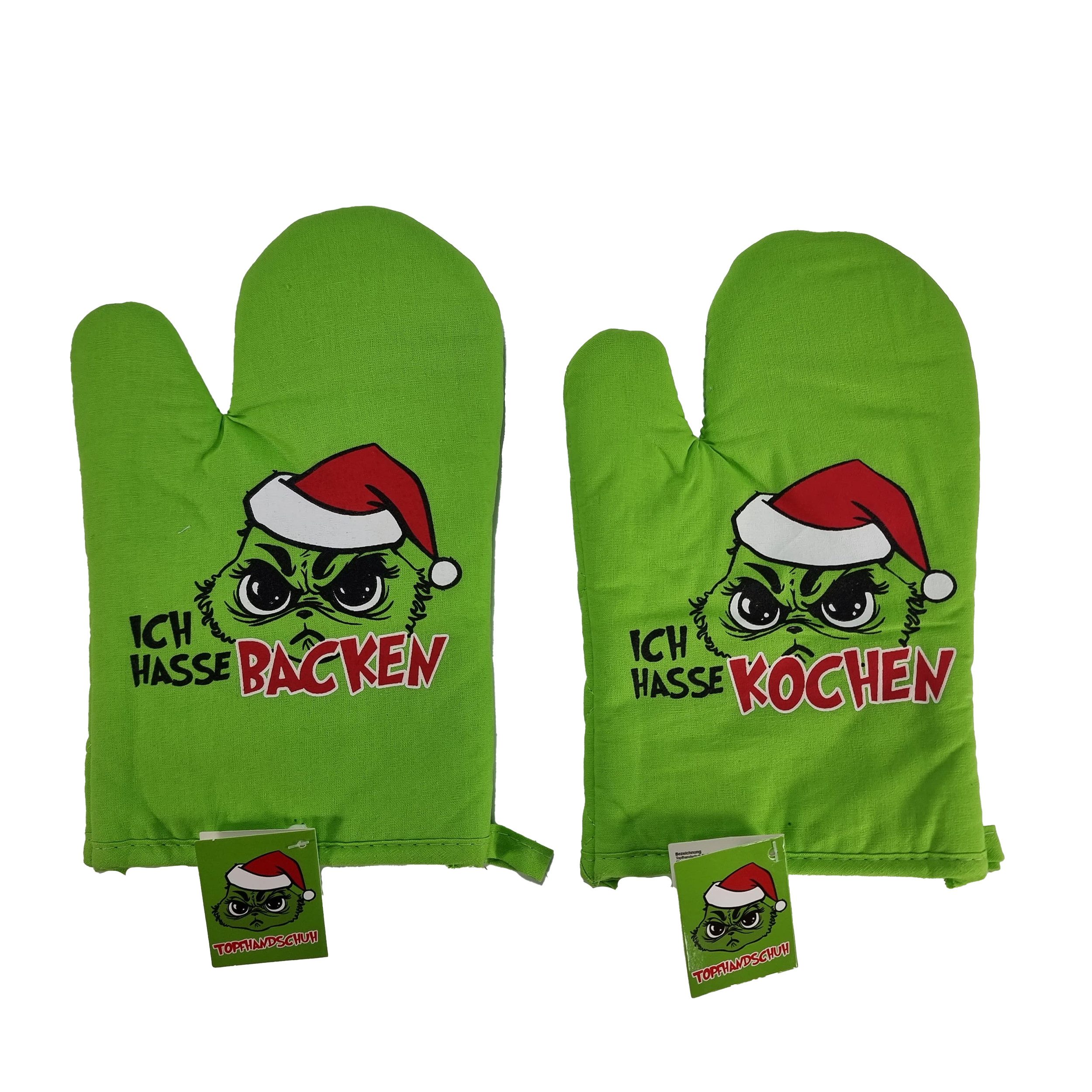 TOPCENT Topfhandschuhe Muffel-Topfhandschuh, Backhandschuhe Einheitsgröße 2er-Pack