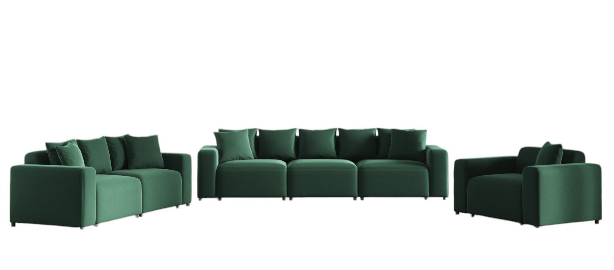 Fun Möbel Polstergarnitur Designersofa MEGAN 3-2-1 günstig online kaufen