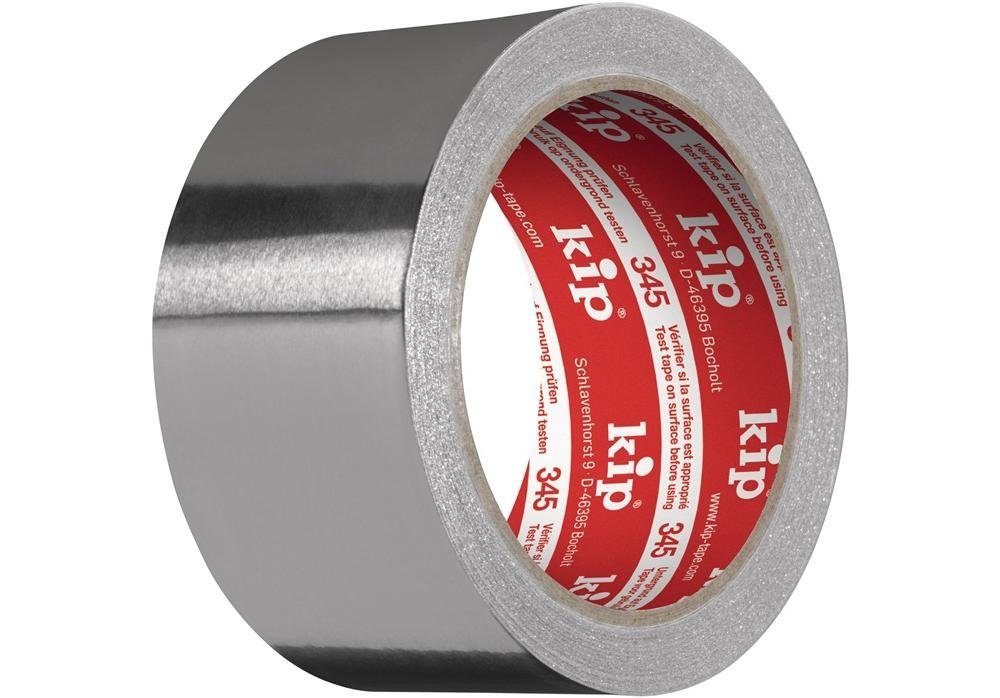 Kip® Klebeband Aluminiumklebeband 345 mit Liner Länge 50 m Breite 50 mm | Klebefilme