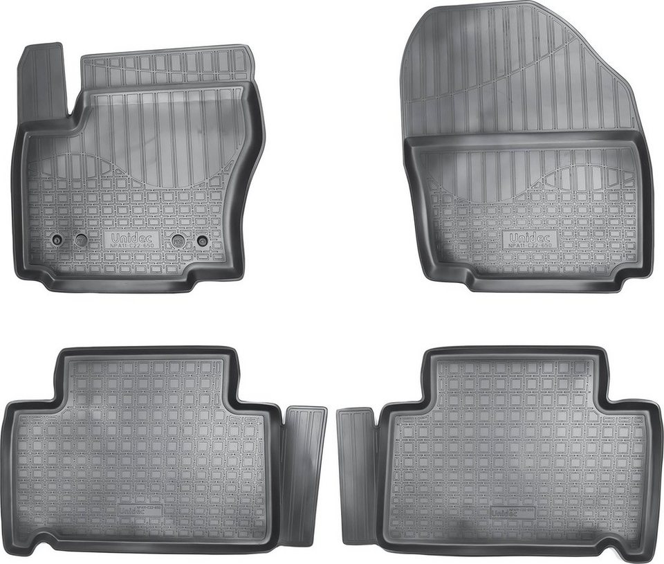 RECAMBO Passform-Fußmatten CustomComforts (4 St), für Ford S-Max, GALAXY  WA6 2006-2014, perfekte Passform