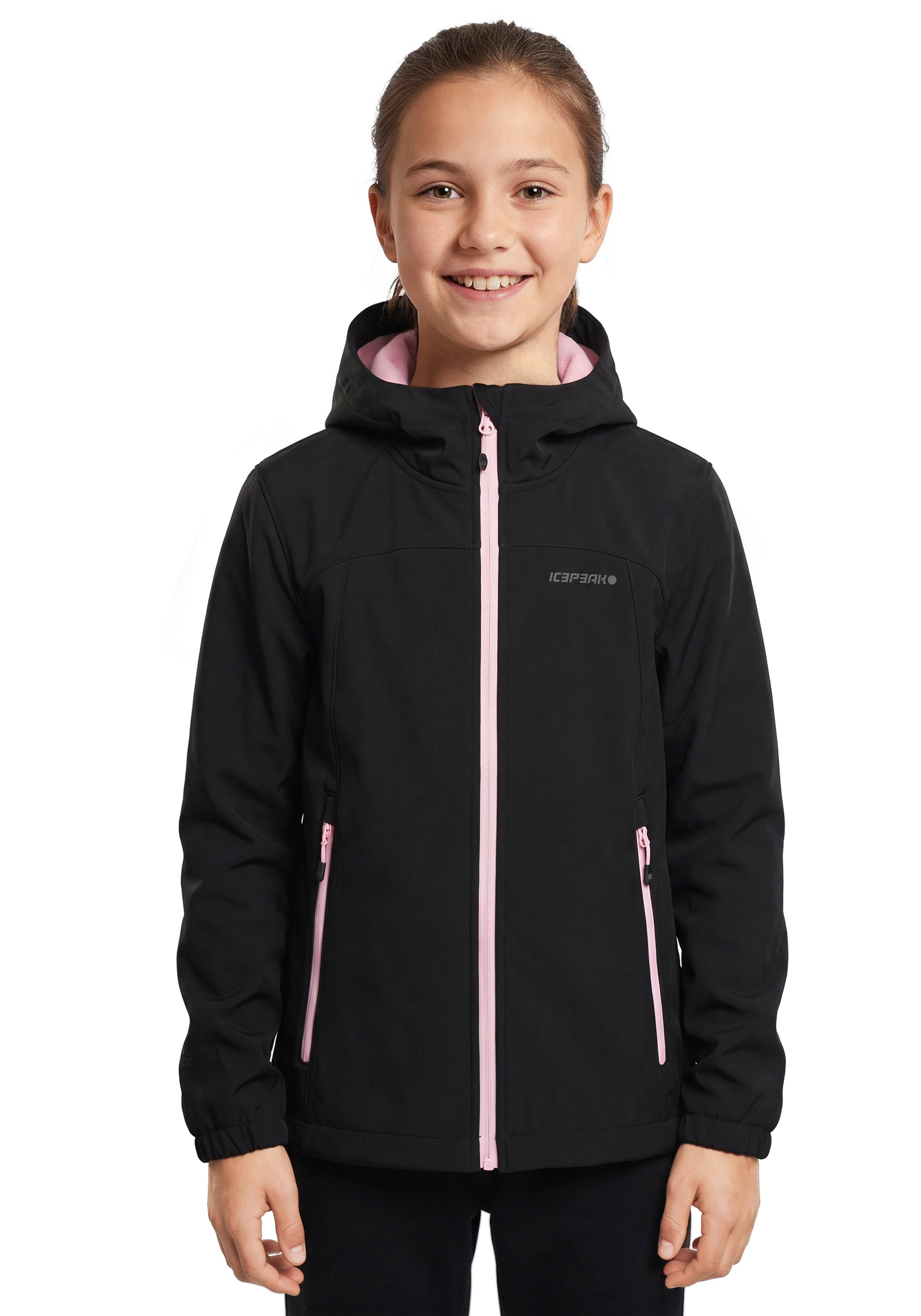 Icepeak Softshelljacke Übergangsjacke mit Kapuze Kobryn Jr