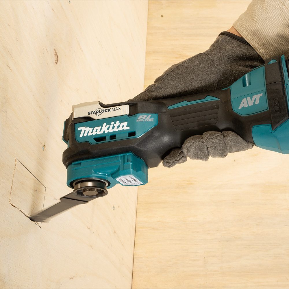 Makita Akku-Multifunktionswerkzeug »DTM52ZJX2« 18V, ohne Akku und Ladegerät, 10.000-20.000 min⁻¹, vielseitige zum Sägen, Schleifen und Polieren
