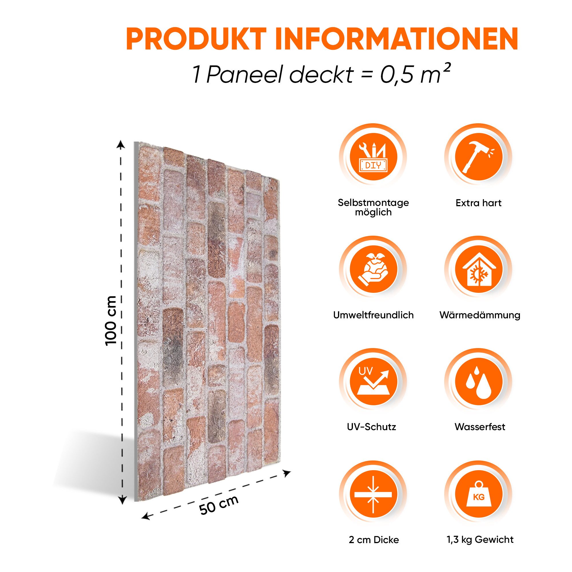 IZODEKOR 3D Wandpaneel IZODEKOR Wandverkleidung Steinoptik Styropor 3D Wand günstig online kaufen