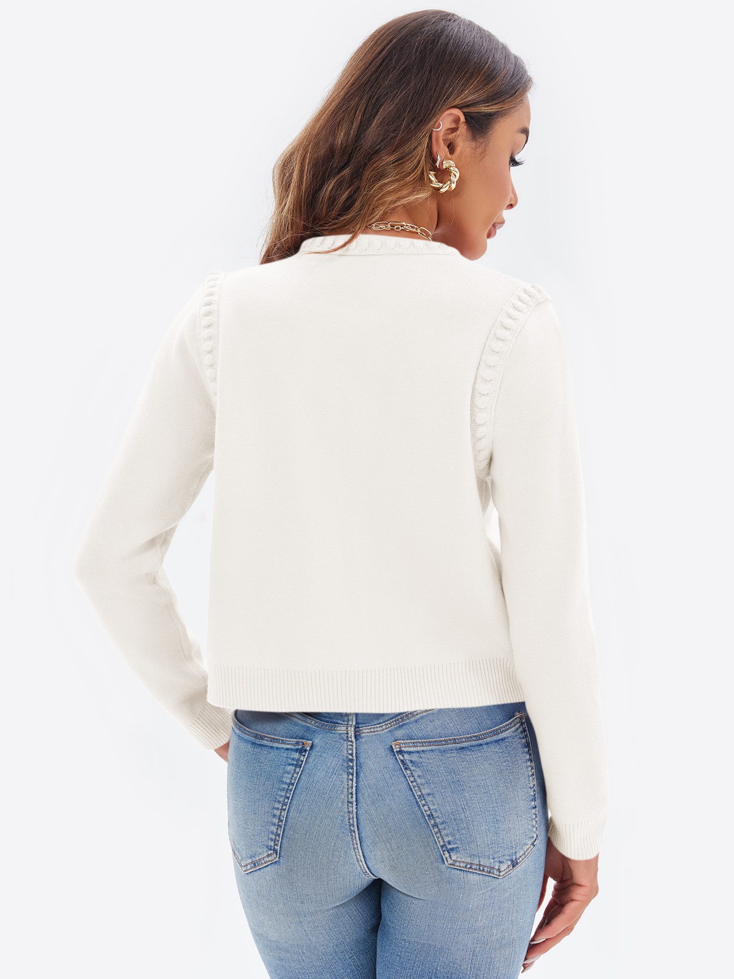 Imily Bela Cardigan Lässige Damen Strick Kurzjacke (Packung, 1-tlg., 1per-P günstig online kaufen