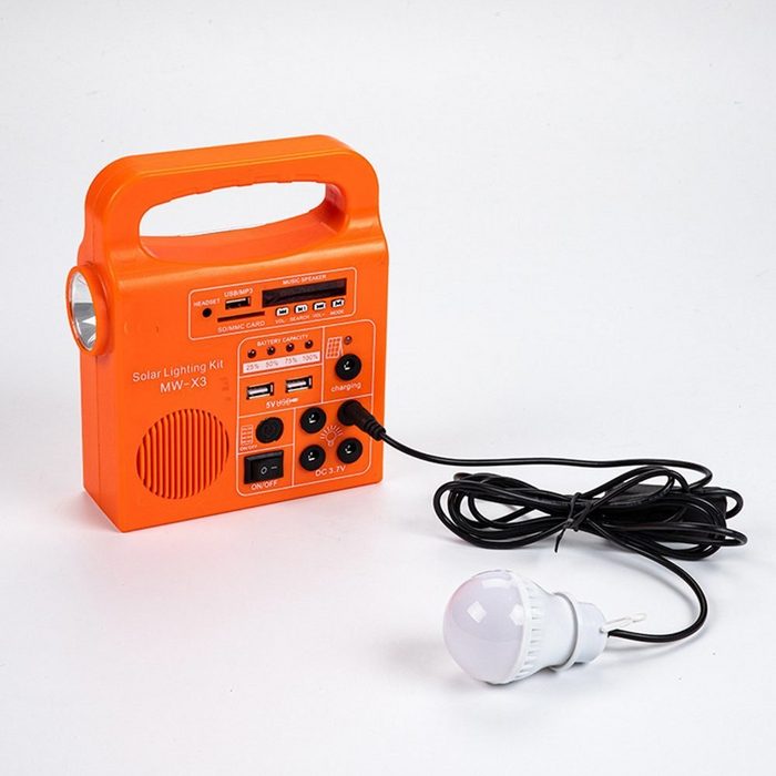 Housruse Solarradio hochwertige Bluetooth-Taschenlampe Camping Home Radio Radio (Notlicht Solarlade Outdoor-Ladeschatz) ZN11507