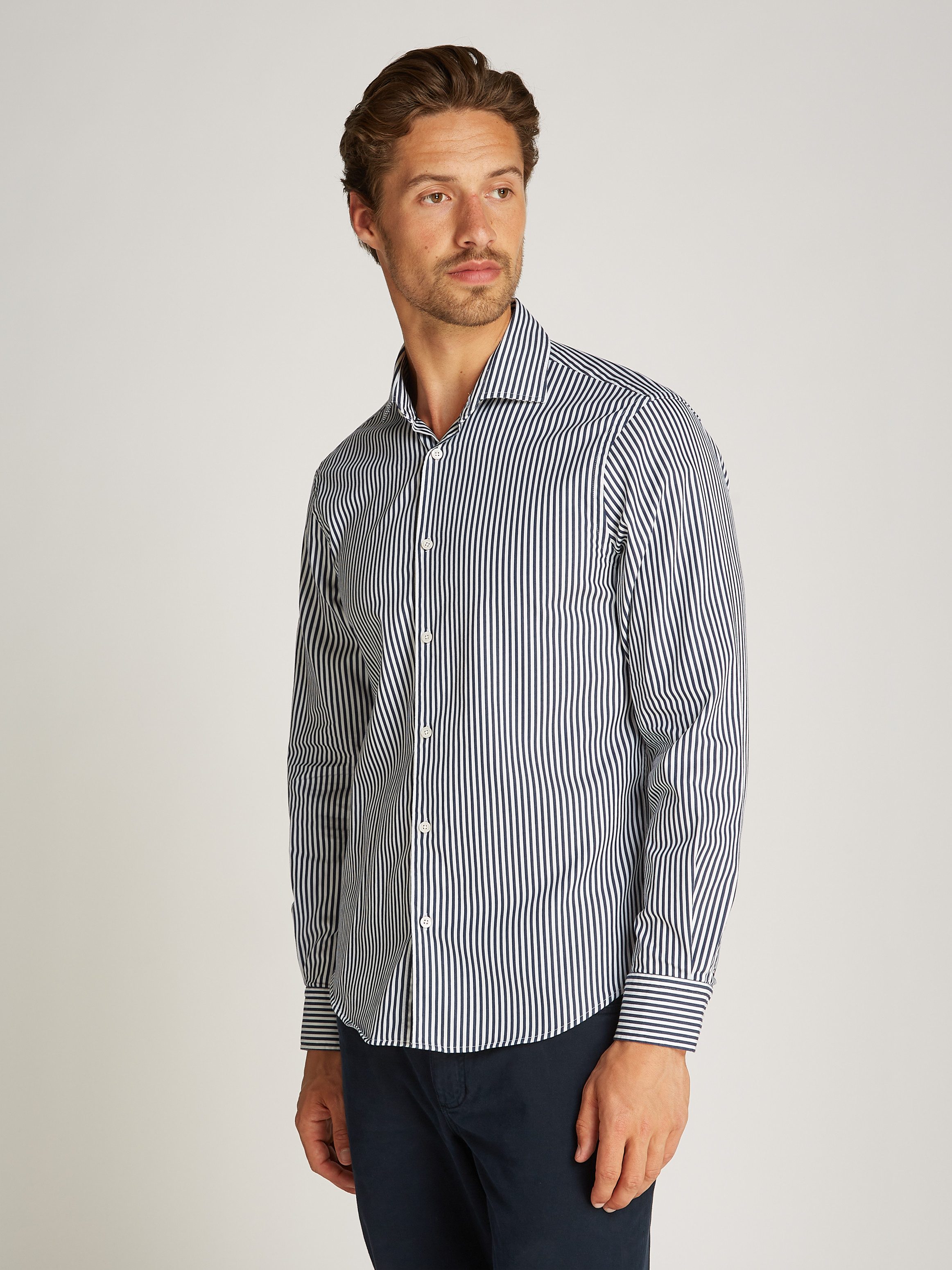 Tommy Hilfiger Langarmhemd FLEX POPLIN CLASSIC günstig online kaufen