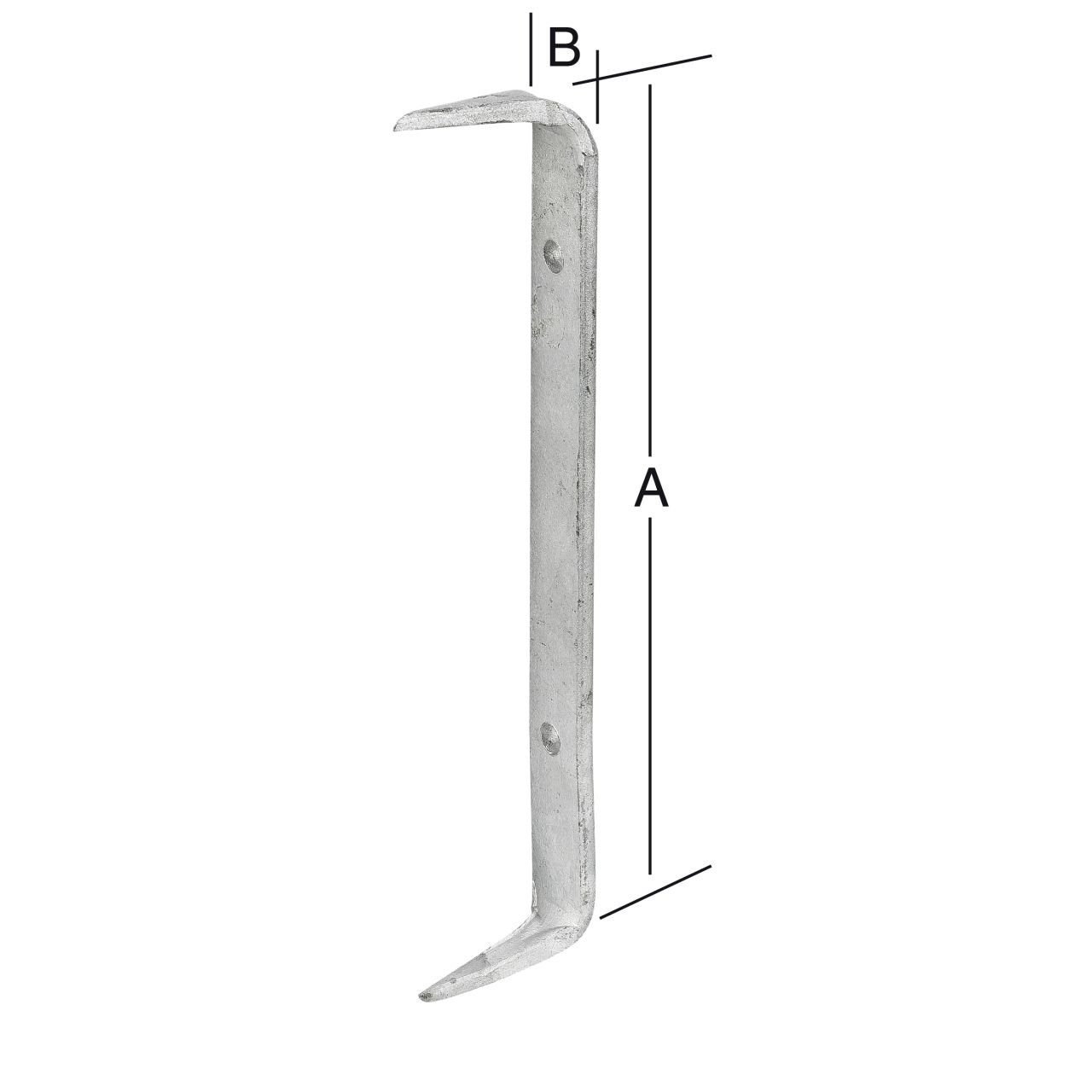 Thumbnail - Vormann Winkelverbinder Vormann Bauklammern feuerverzinkt 260 x 25 mm