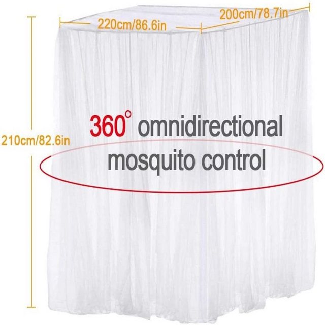 GelldG Moskitonetz Moskitonetz, Fliegennetz Mückennetz Feinmaschiges Großes Quadratische