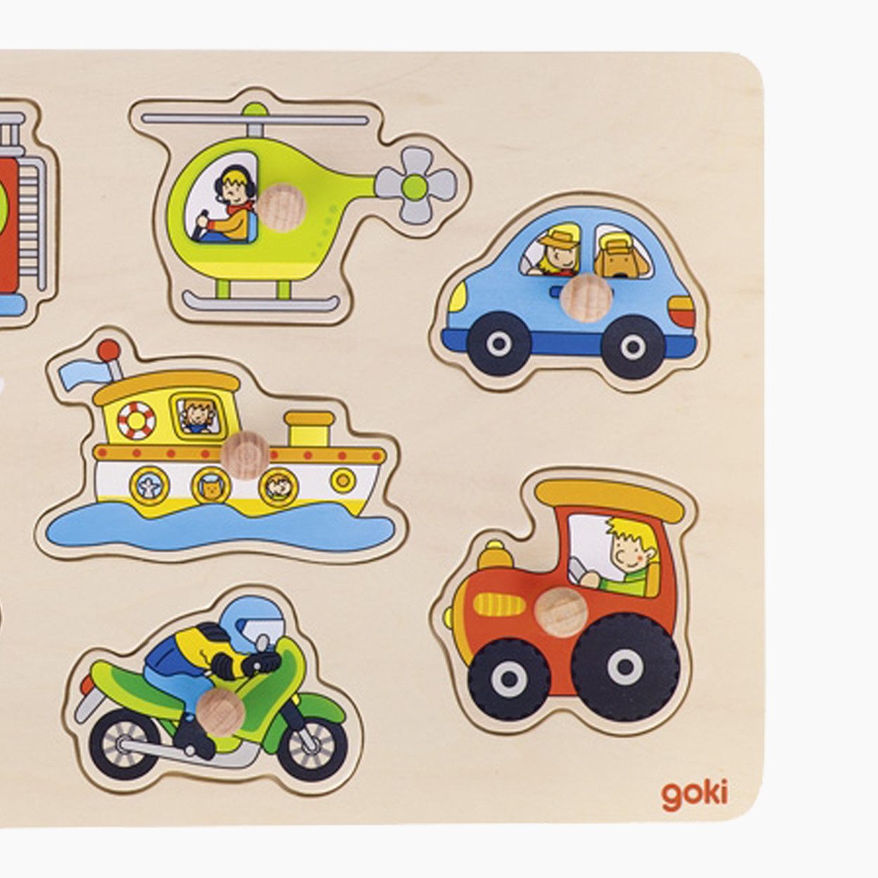 goki Steckpuzzle Steckpuzzle Verkehrsmittel, 7 Puzzleteile, günstig online kaufen
